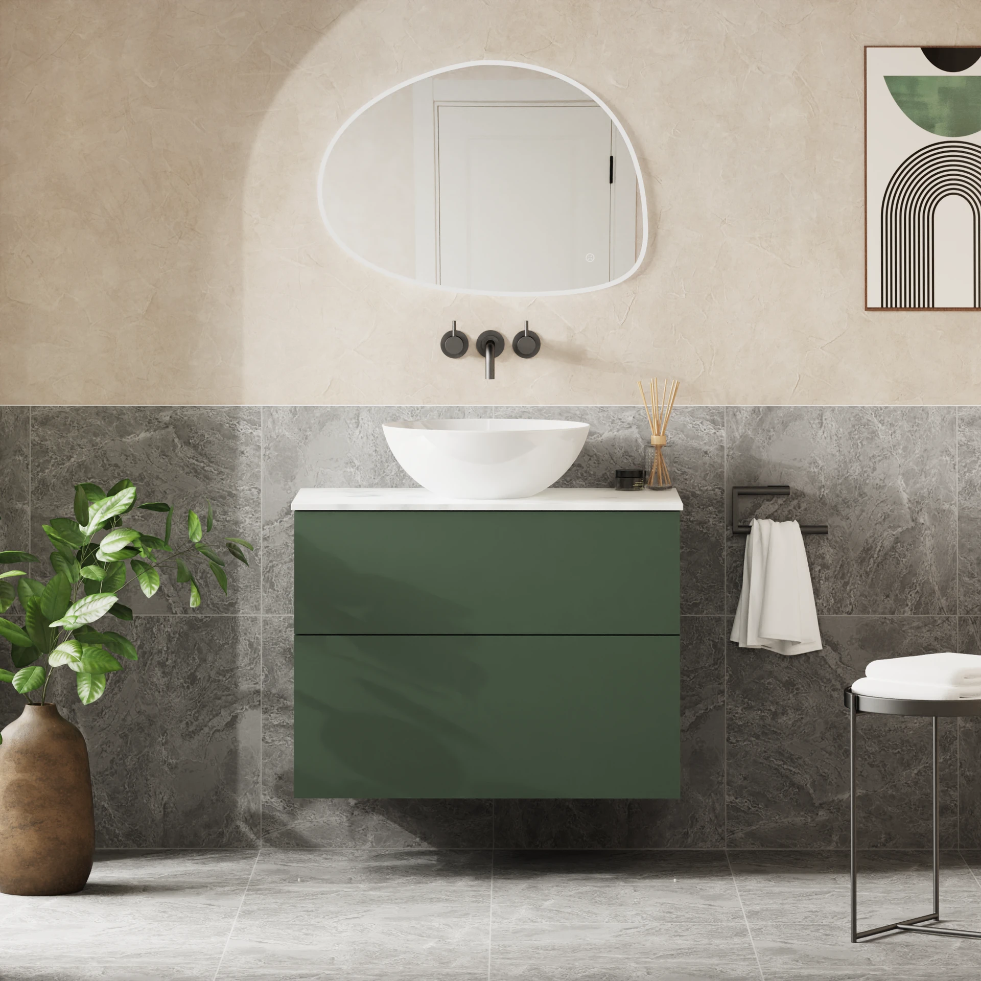 Avenue Furniture Unit with Worktop - 600mm
