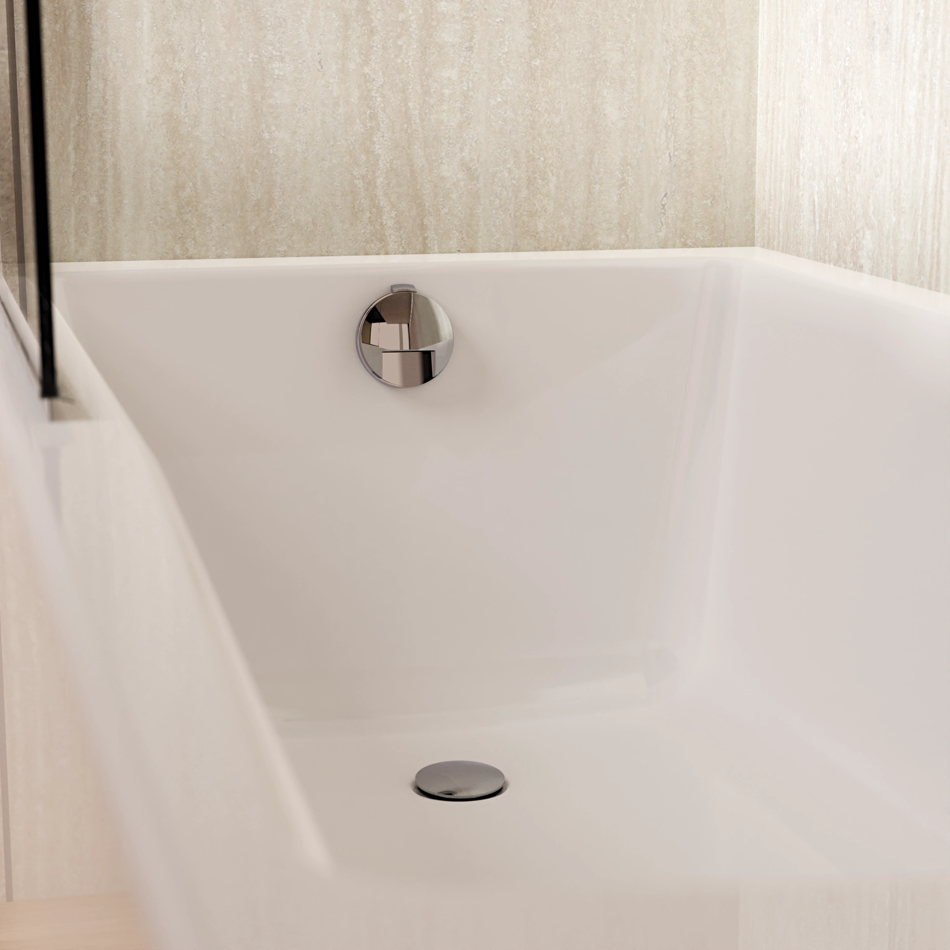 Slimline Bath Filler with Waste