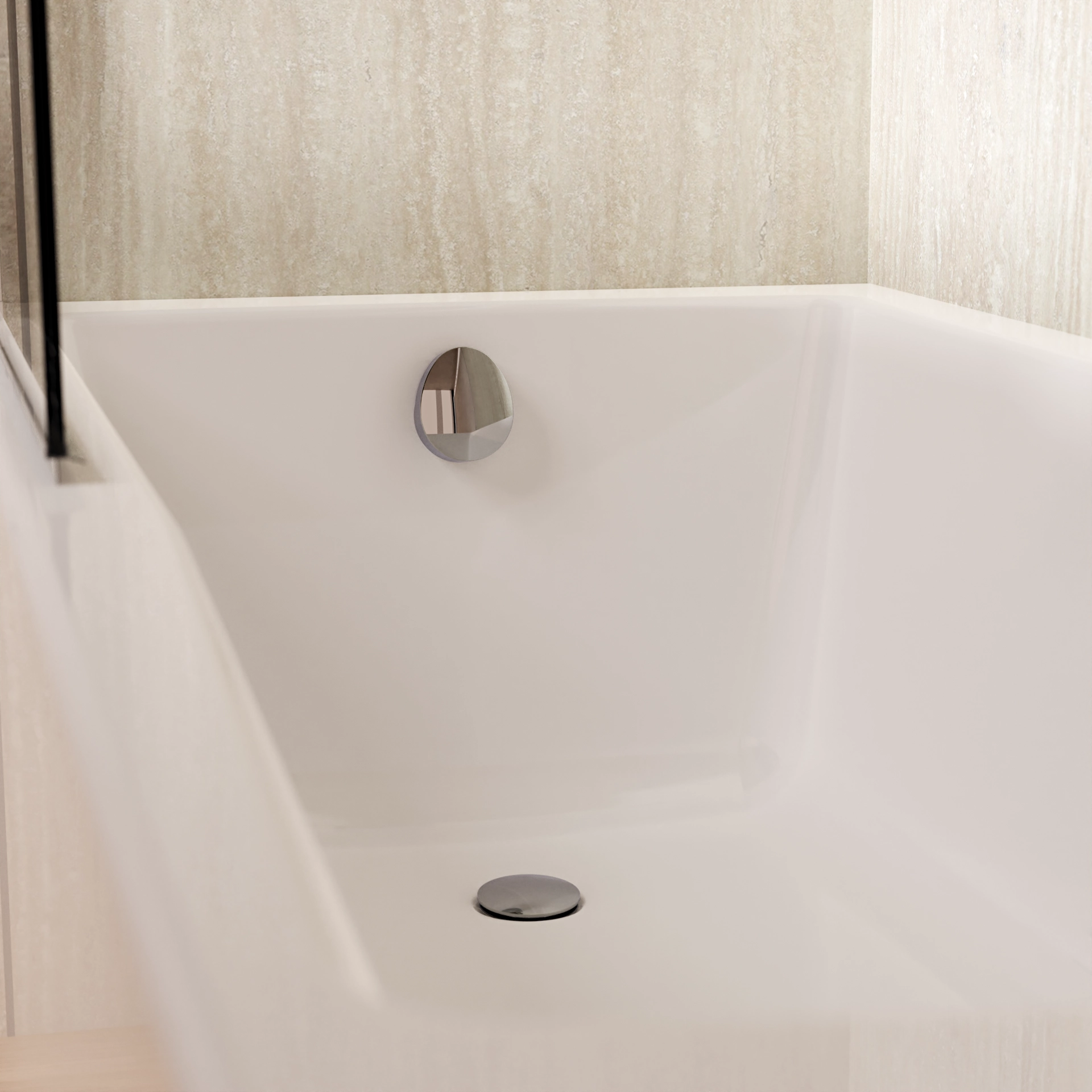Bath Waste with Overflow Chrome