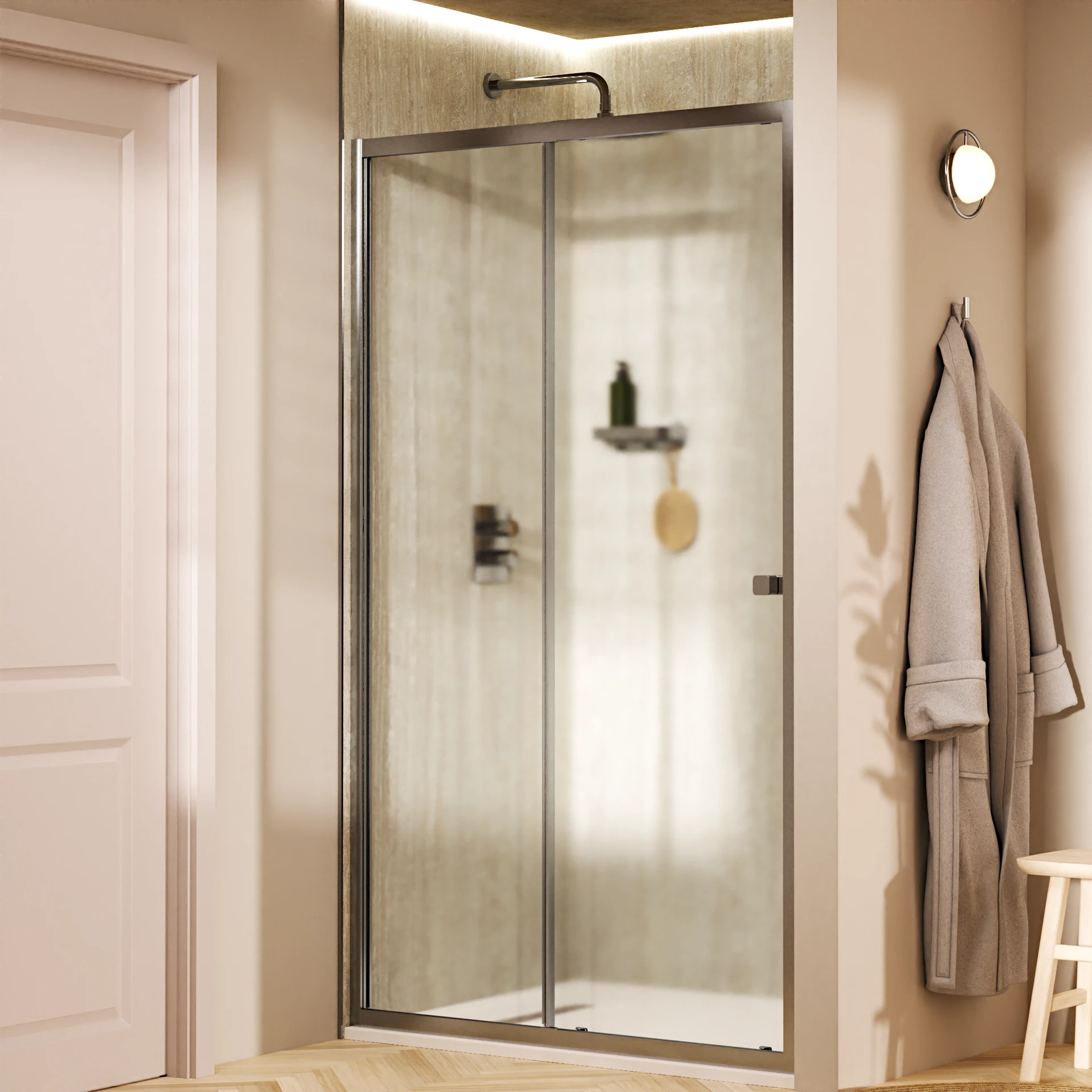 Clear 6 Sliding Shower Door