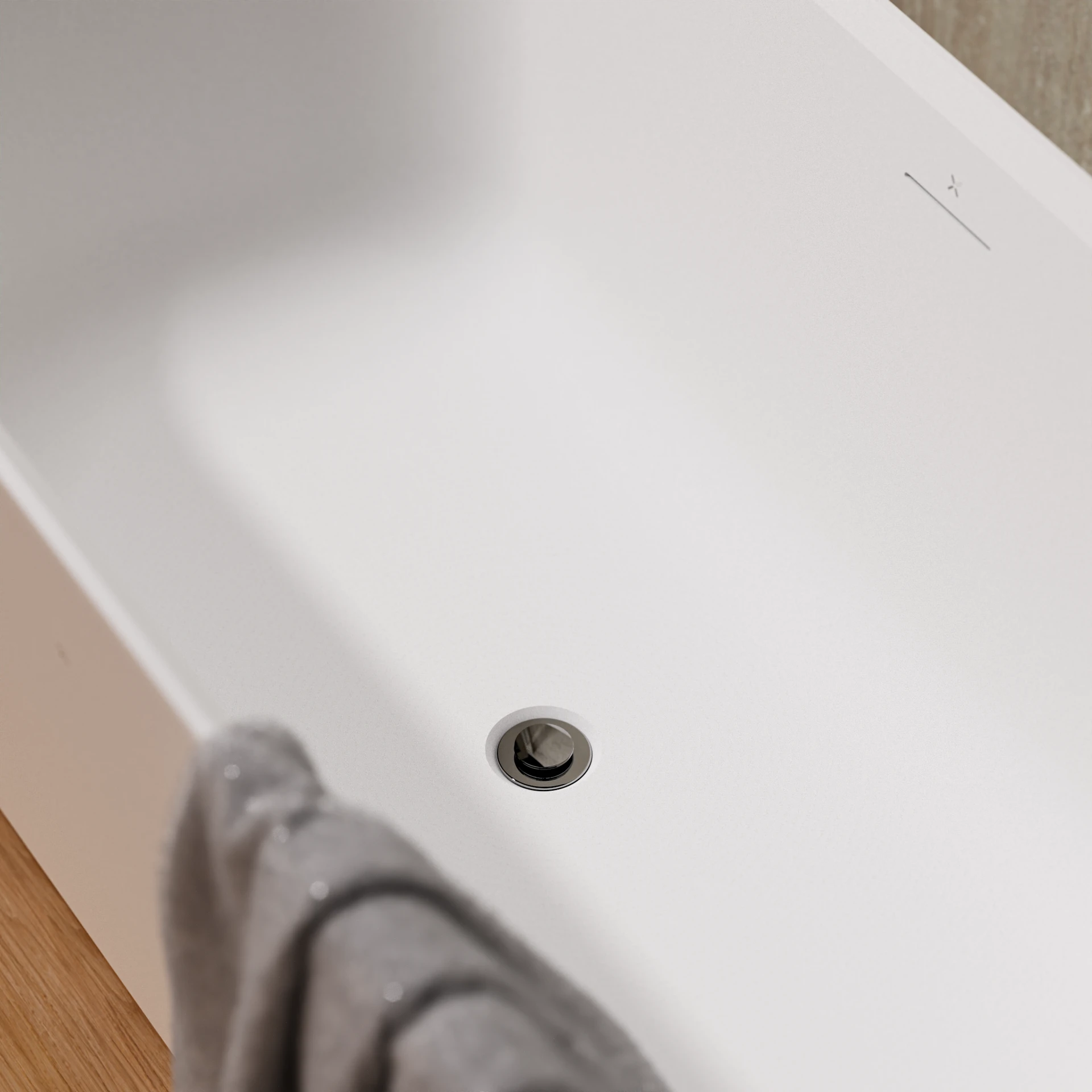 Click-Clack Bath Waste un-slotted Chrome