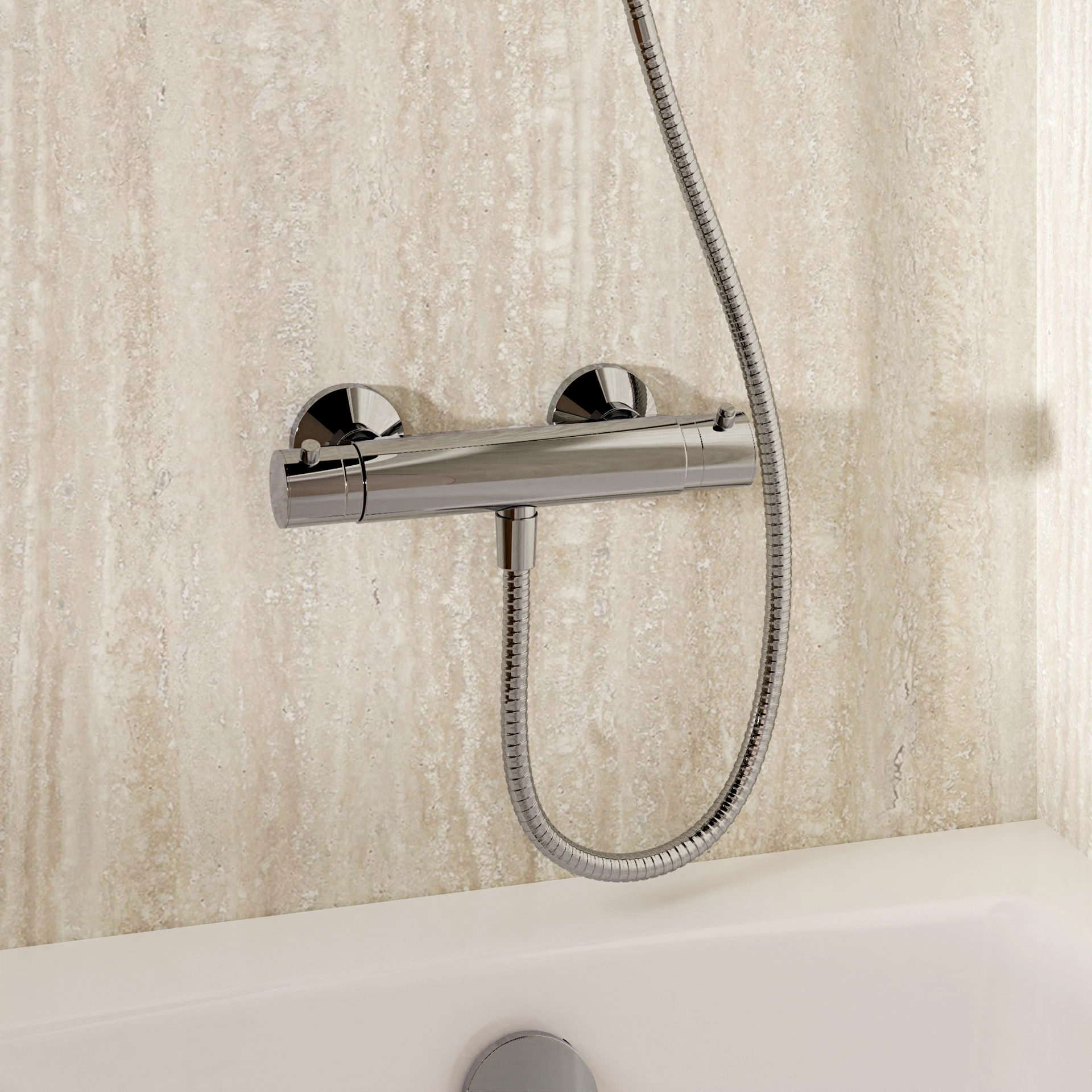 Exposed Kai Thermo Shower Valve Chrome