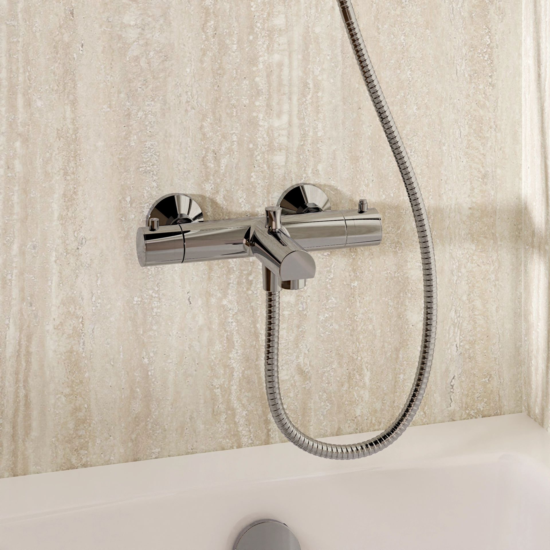 Exposed Kai Thermo Shower Mixer Chrome