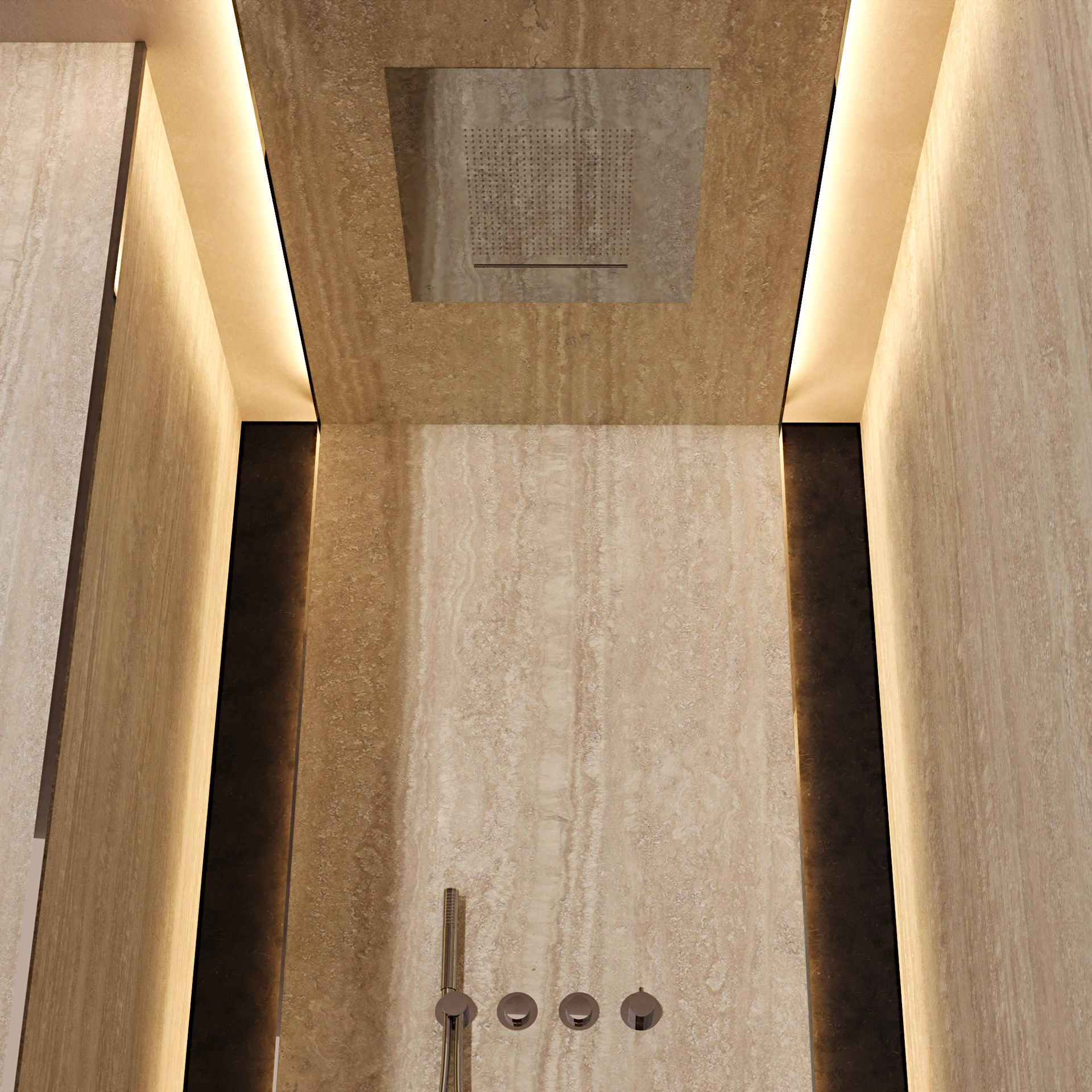 Tranquil Waterfall Rain Shower Head