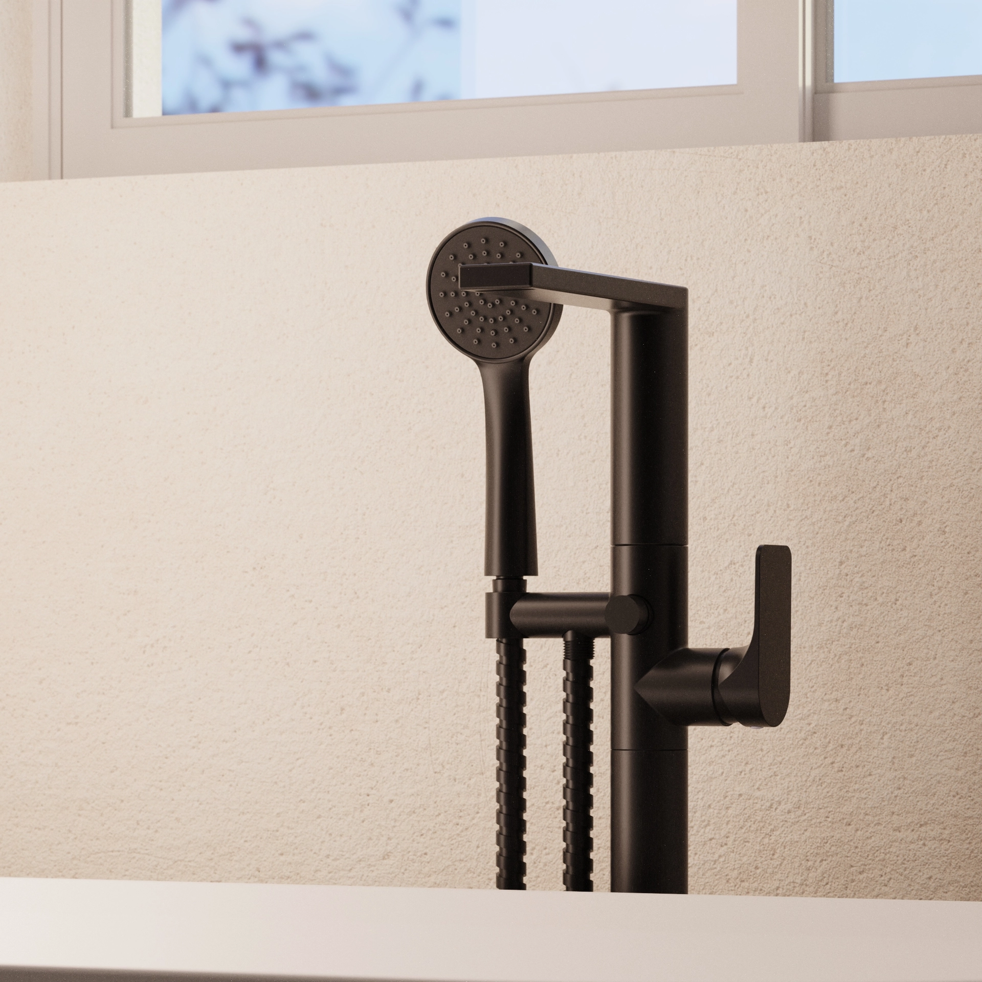 Fuse Floorstanding Bath Shower Mixer | Crosswater Bathrooms