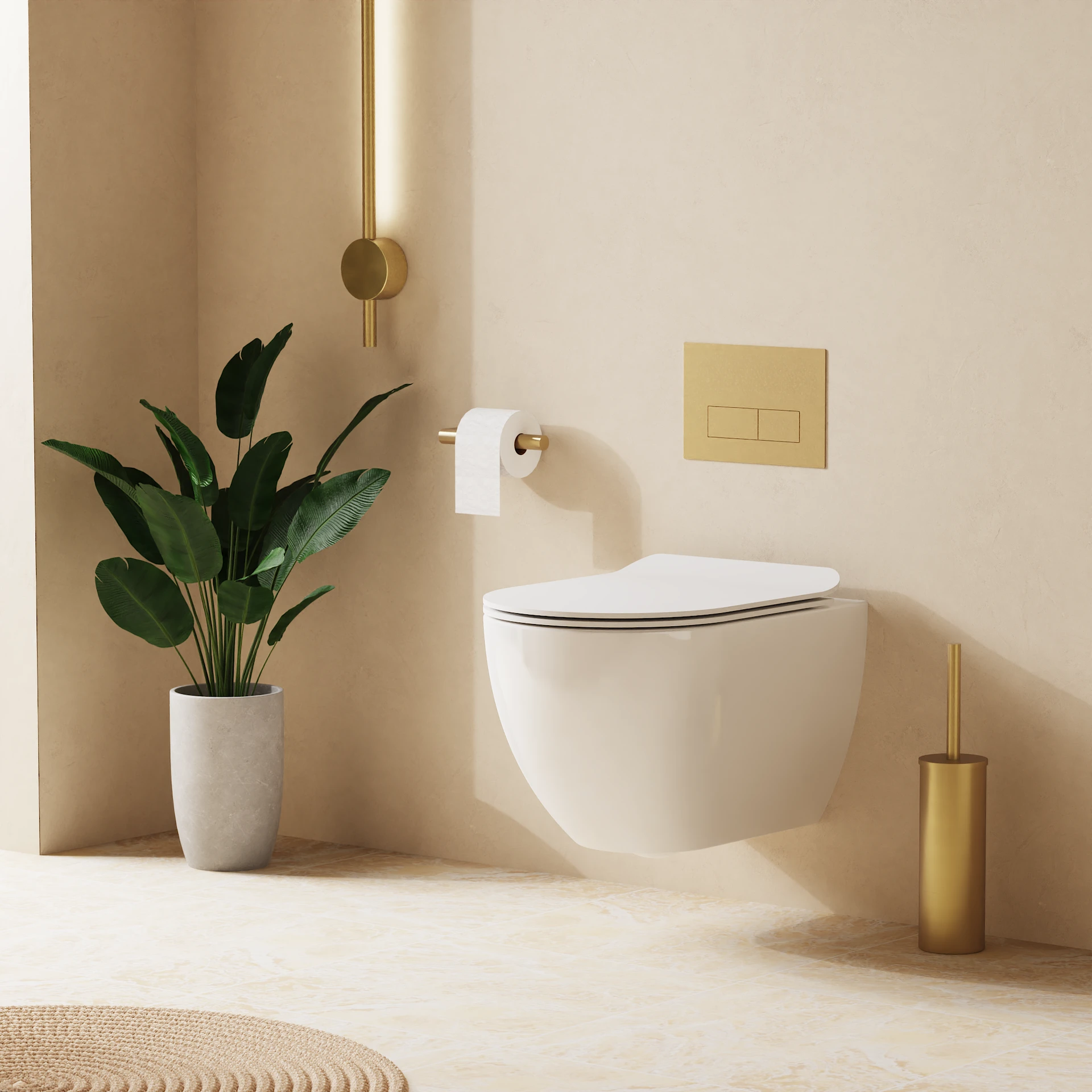 Glide II Wall Hung Rimless Toilet & Soft Close Seat