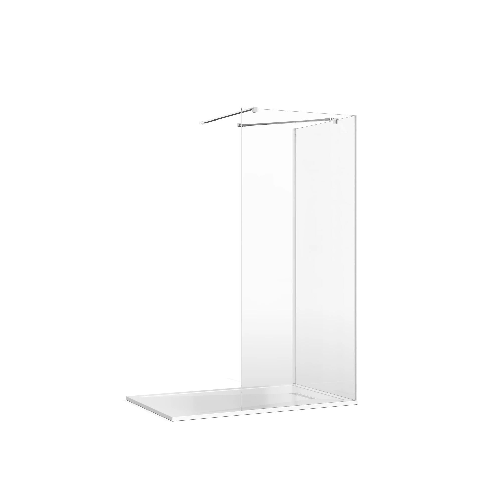 Gallery 10 Corner Shower with Angled Bracing Bar