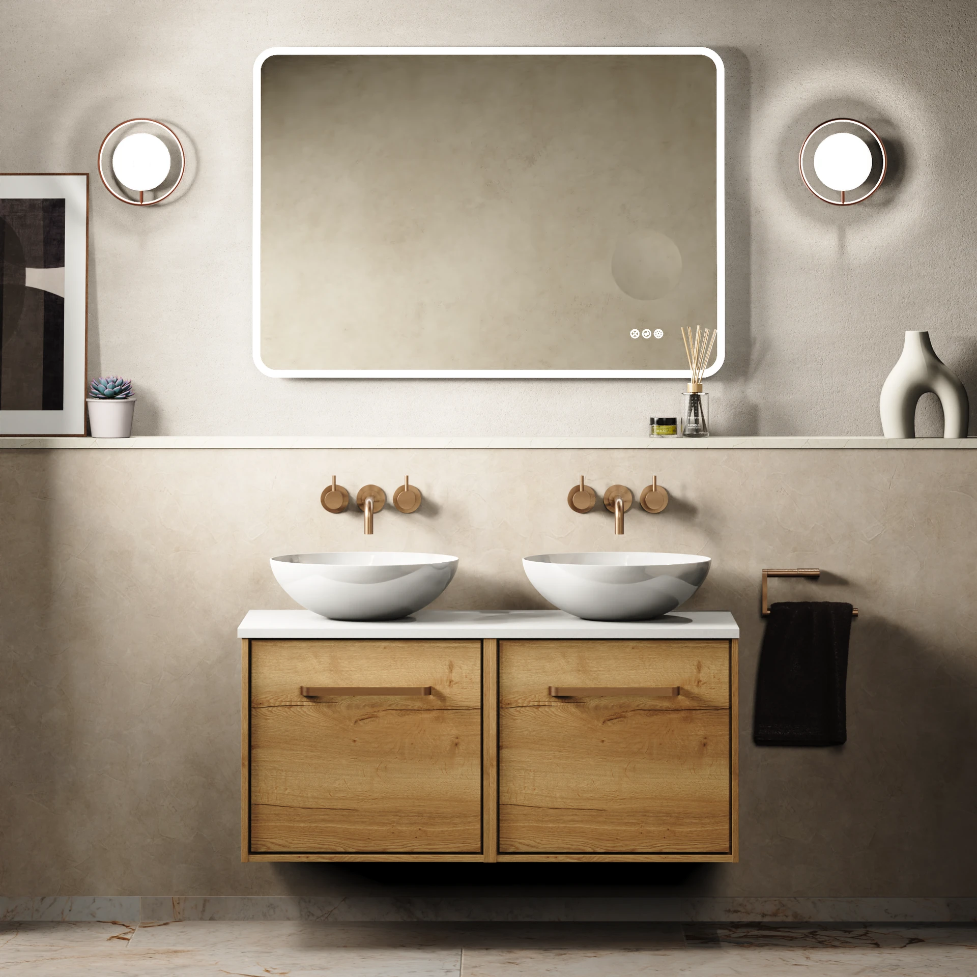 Infinity Internal Infinity Furniture Unit with Worktop - 1000mm | Crosswater Bathrooms