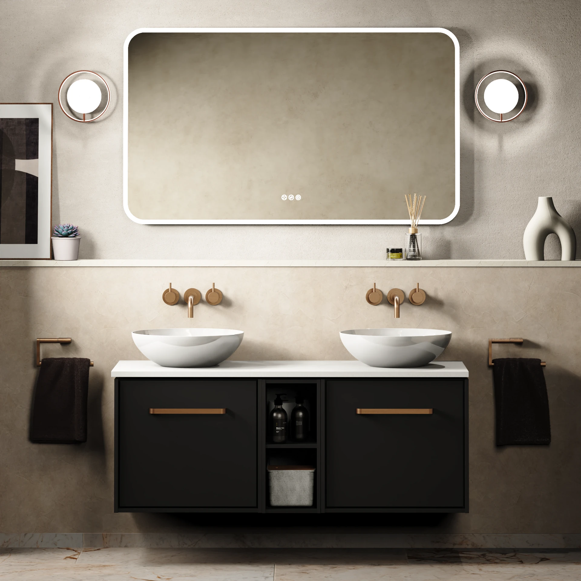 Infinity Furniture Unit with Worktop - 700mm