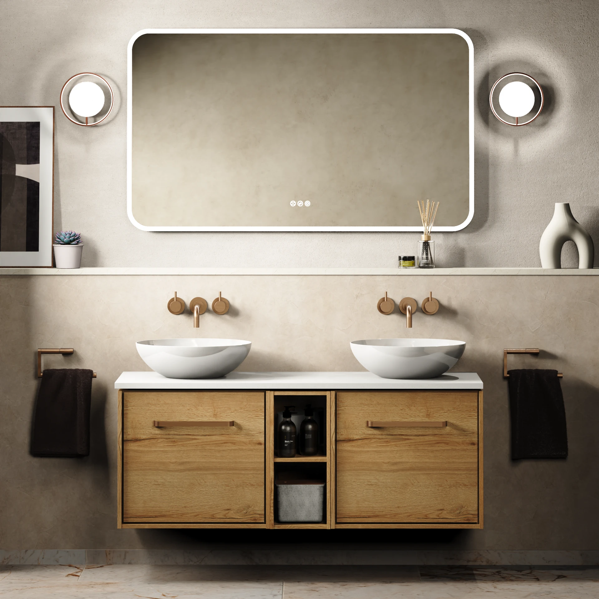 Infinity Internal Infinity Furniture Unit with Worktop - 1200mm | Crosswater Bathrooms