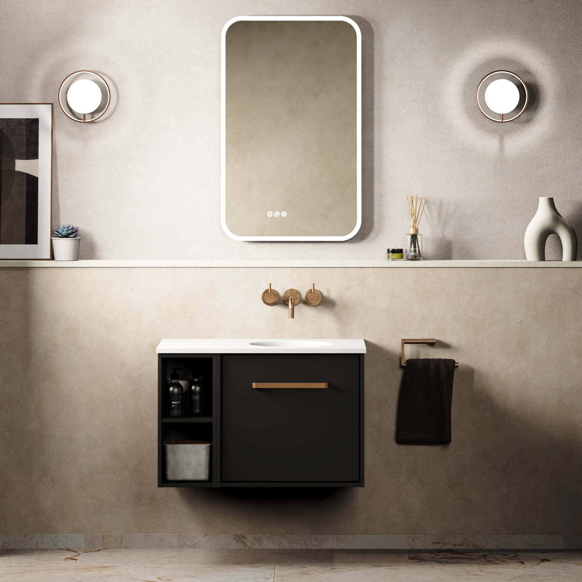 Infinity Furniture Unit with Basin - 700mm