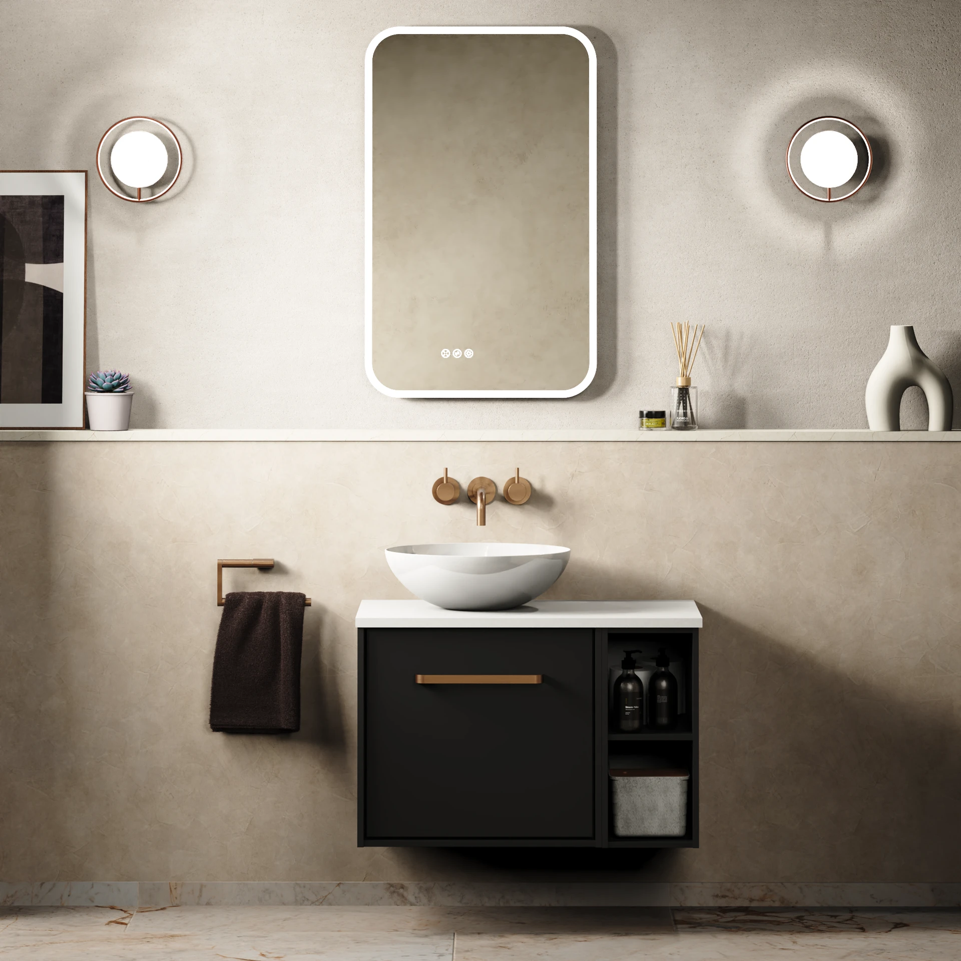 Infinity Furniture Unit with Worktop - 700mm