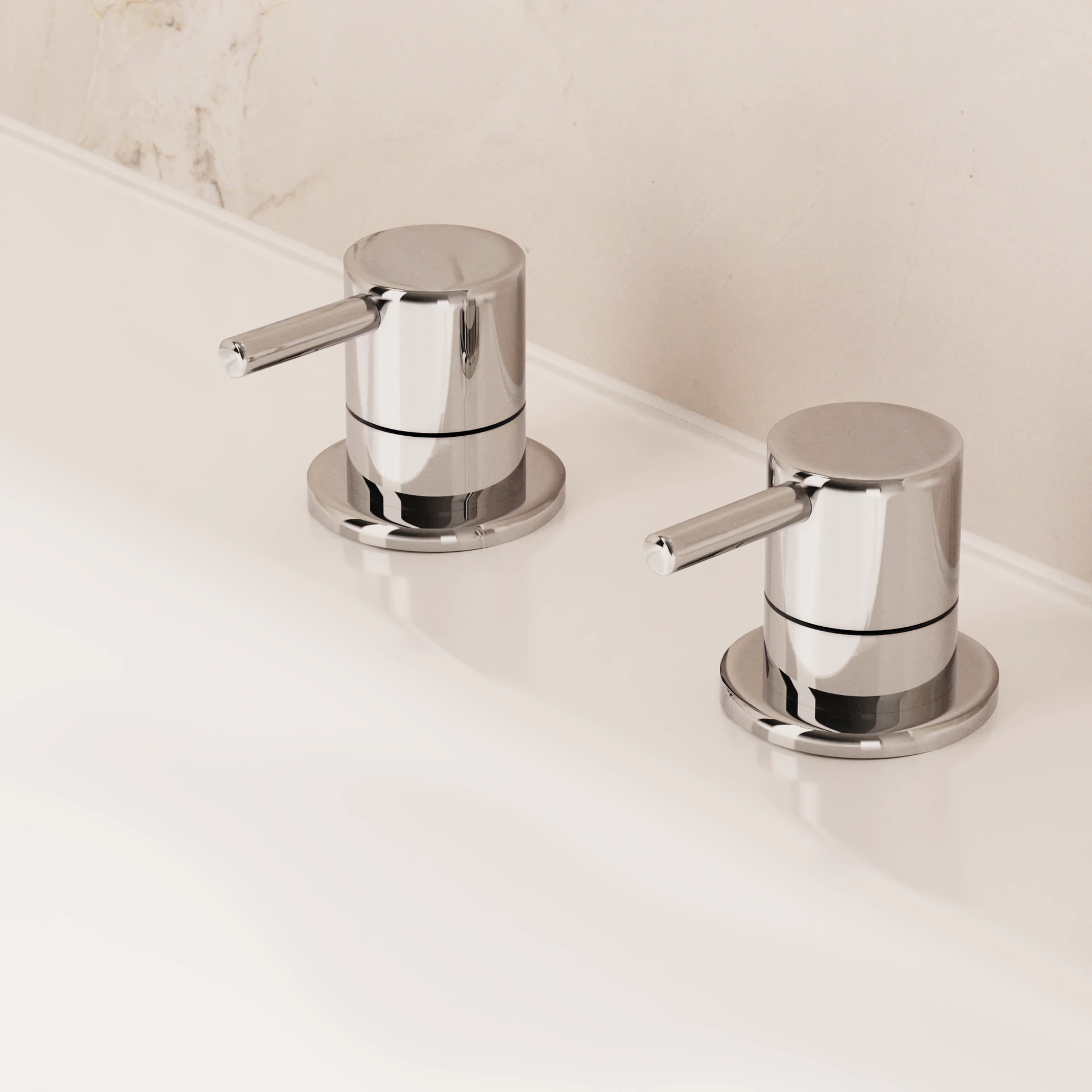 Kai Lever Panel Valves Chrome