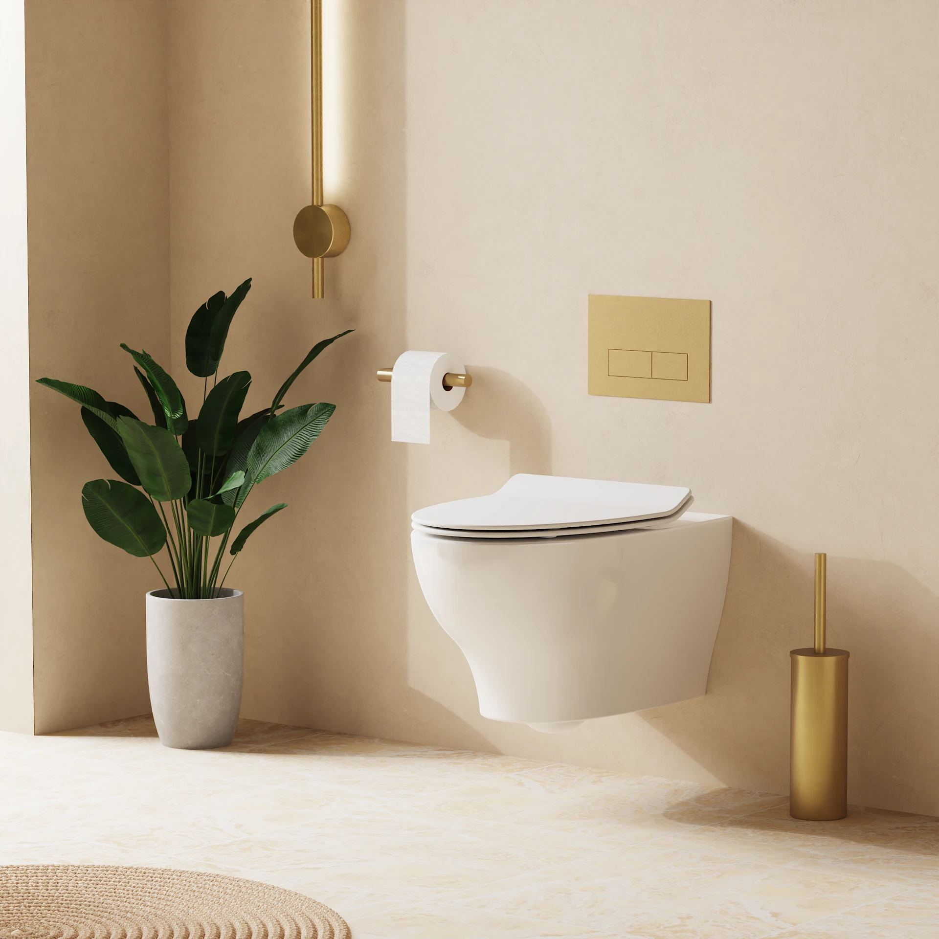 Kai Wall Hung Toilet with Soft Close Seat