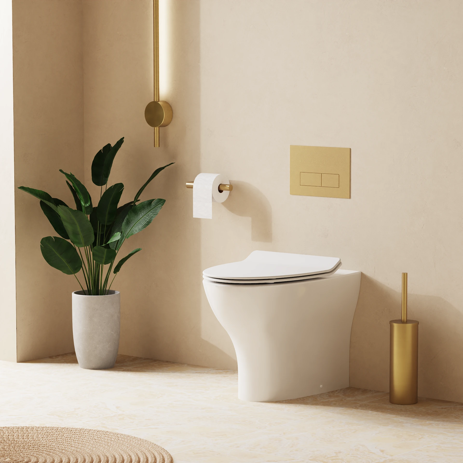 Kai Back to Wall Toilet with Soft Close Seat