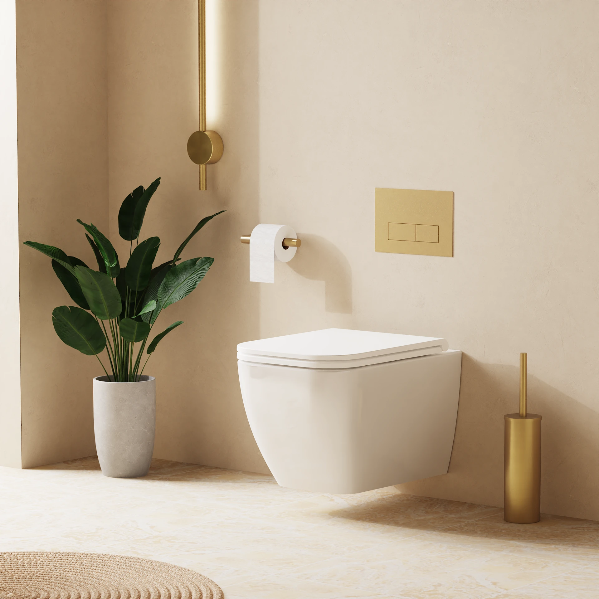 Mada Square Wall Hung Toilet