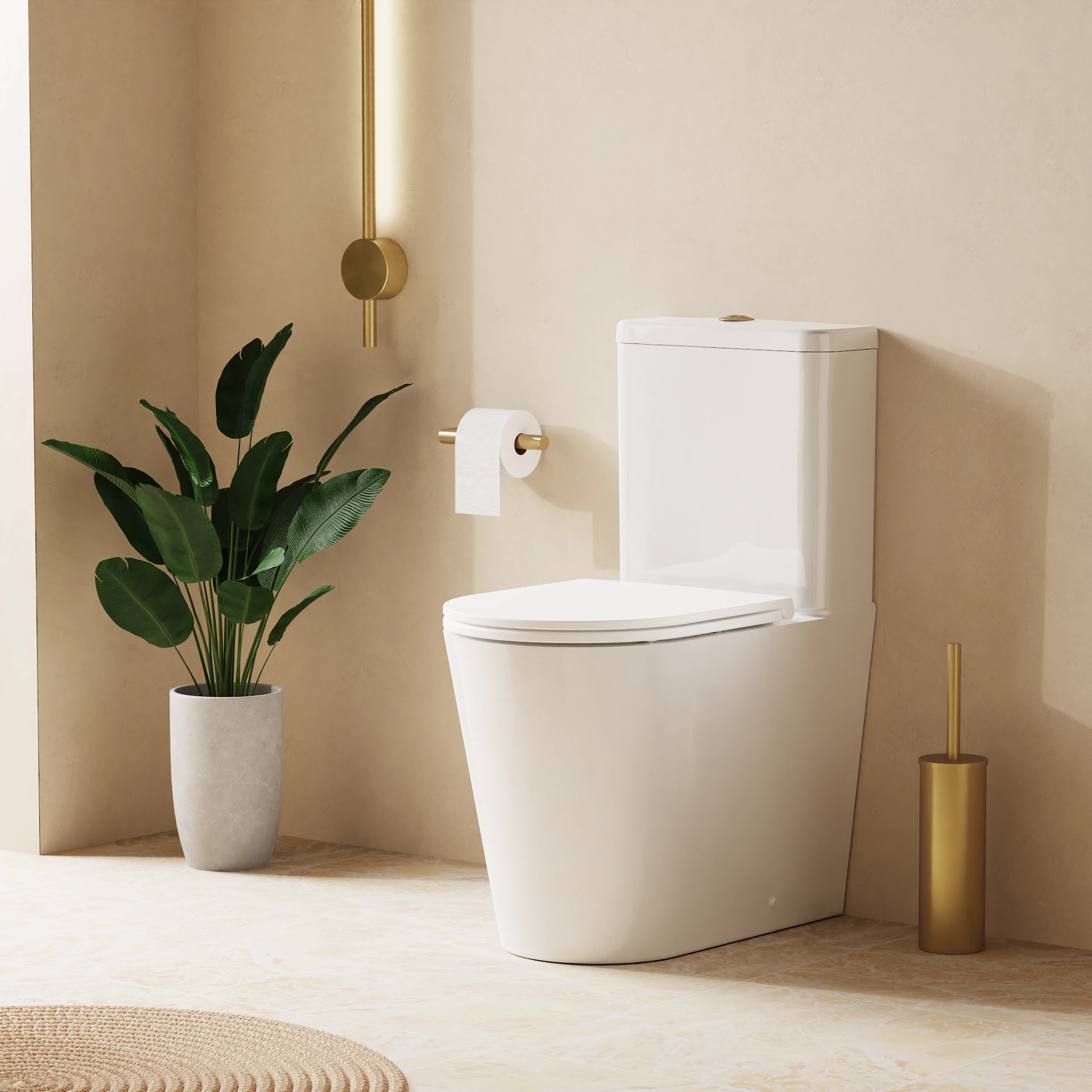 Mada Round Close Coupled Toilet