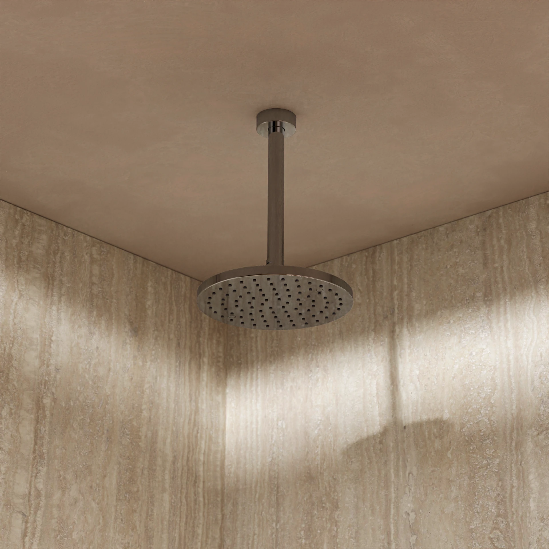 Fusion Round Shower Ceiling Arm 200mm Chrome