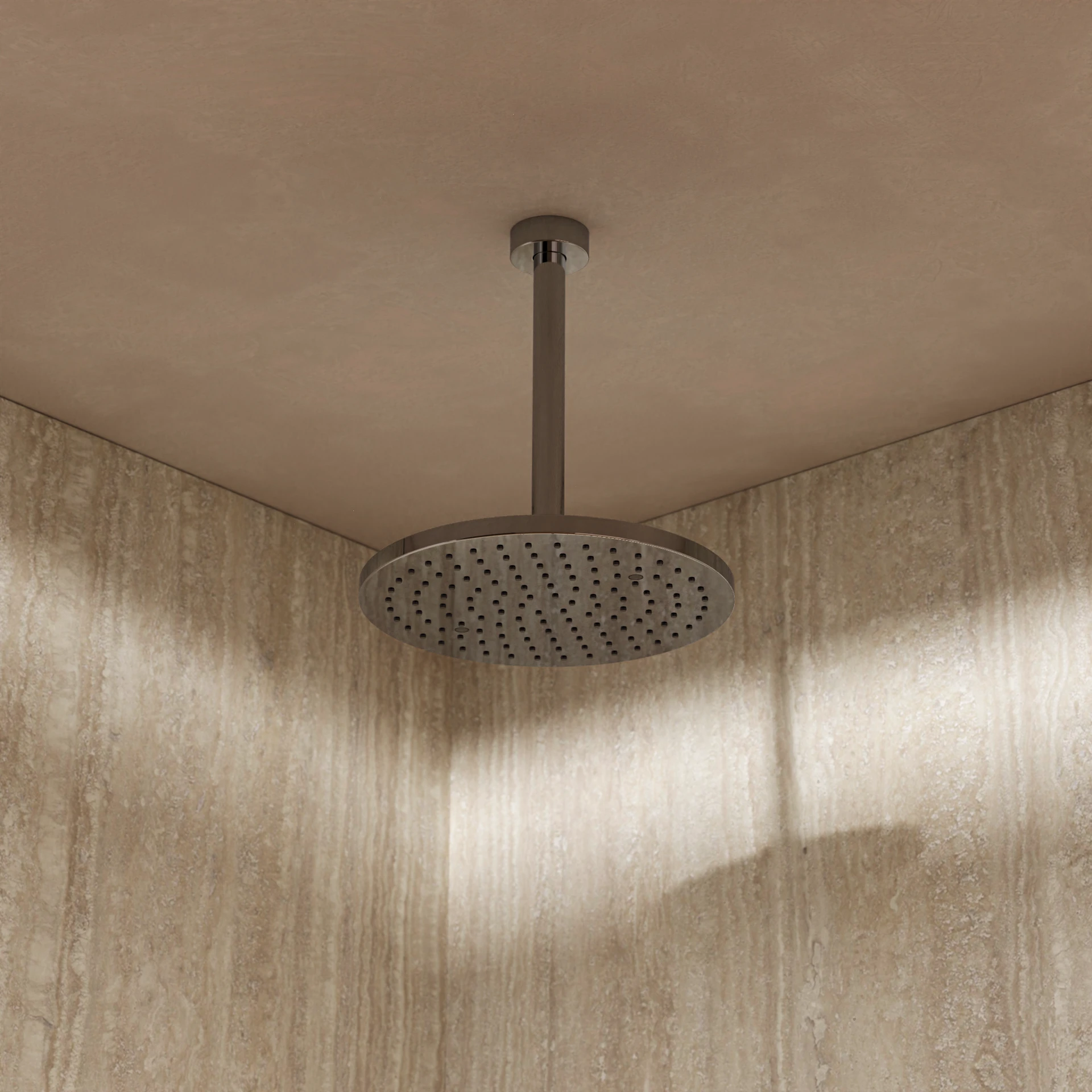 Fusion Round Fixed Head 250mm Chrome