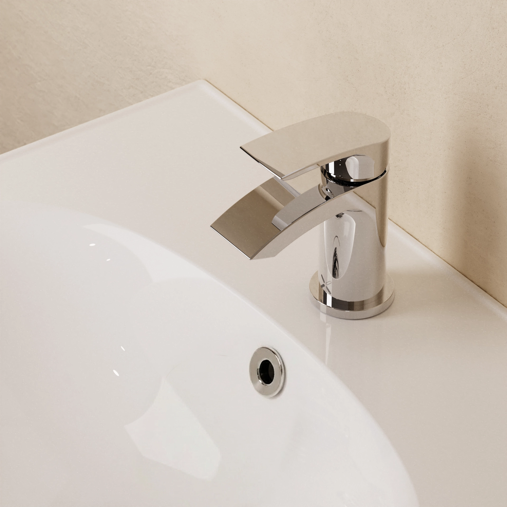 Flow Basin Monobloc with Click Clack Waste Chrome