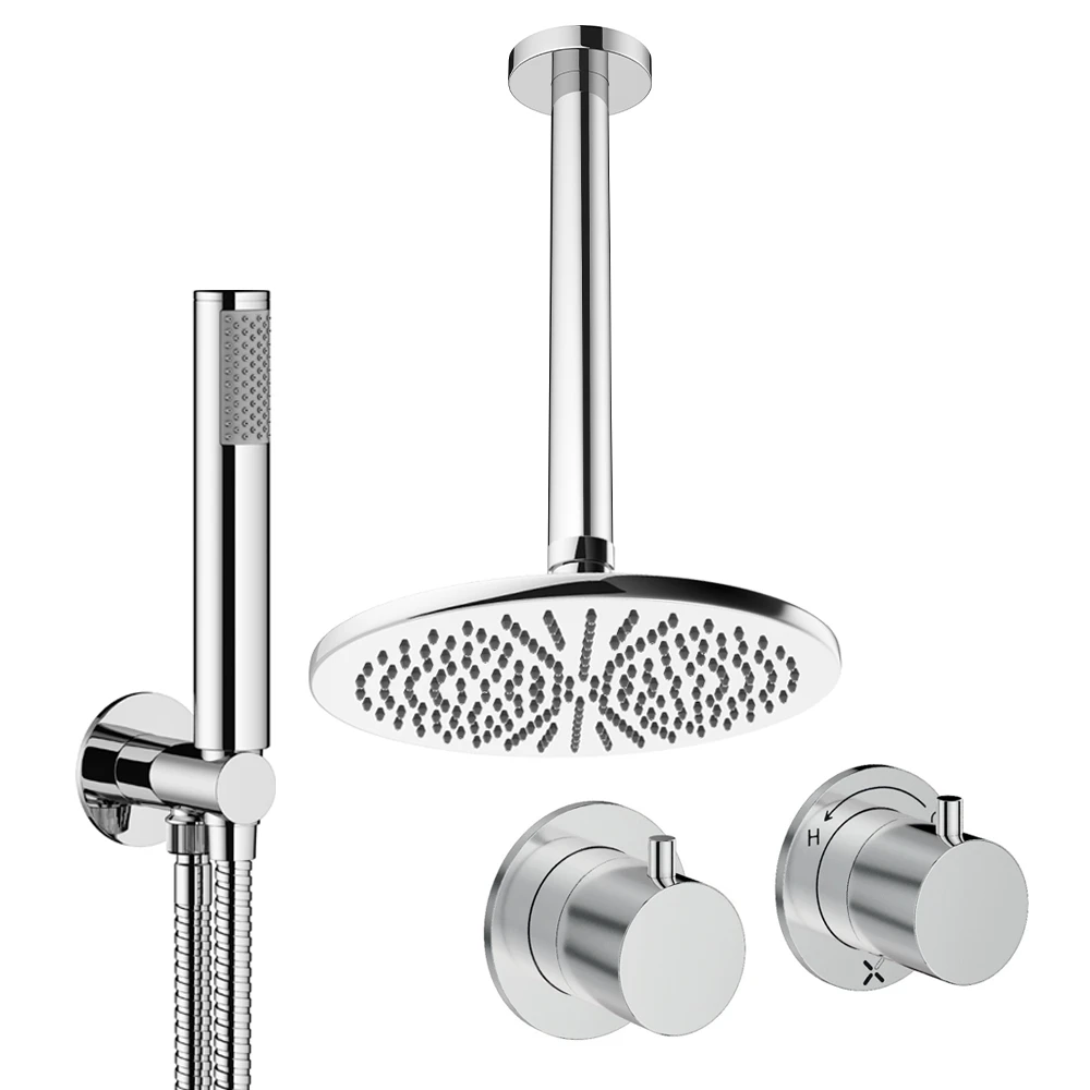 Module Shower Set 1 with Fixed Head & Handset | Crosswater Bathrooms