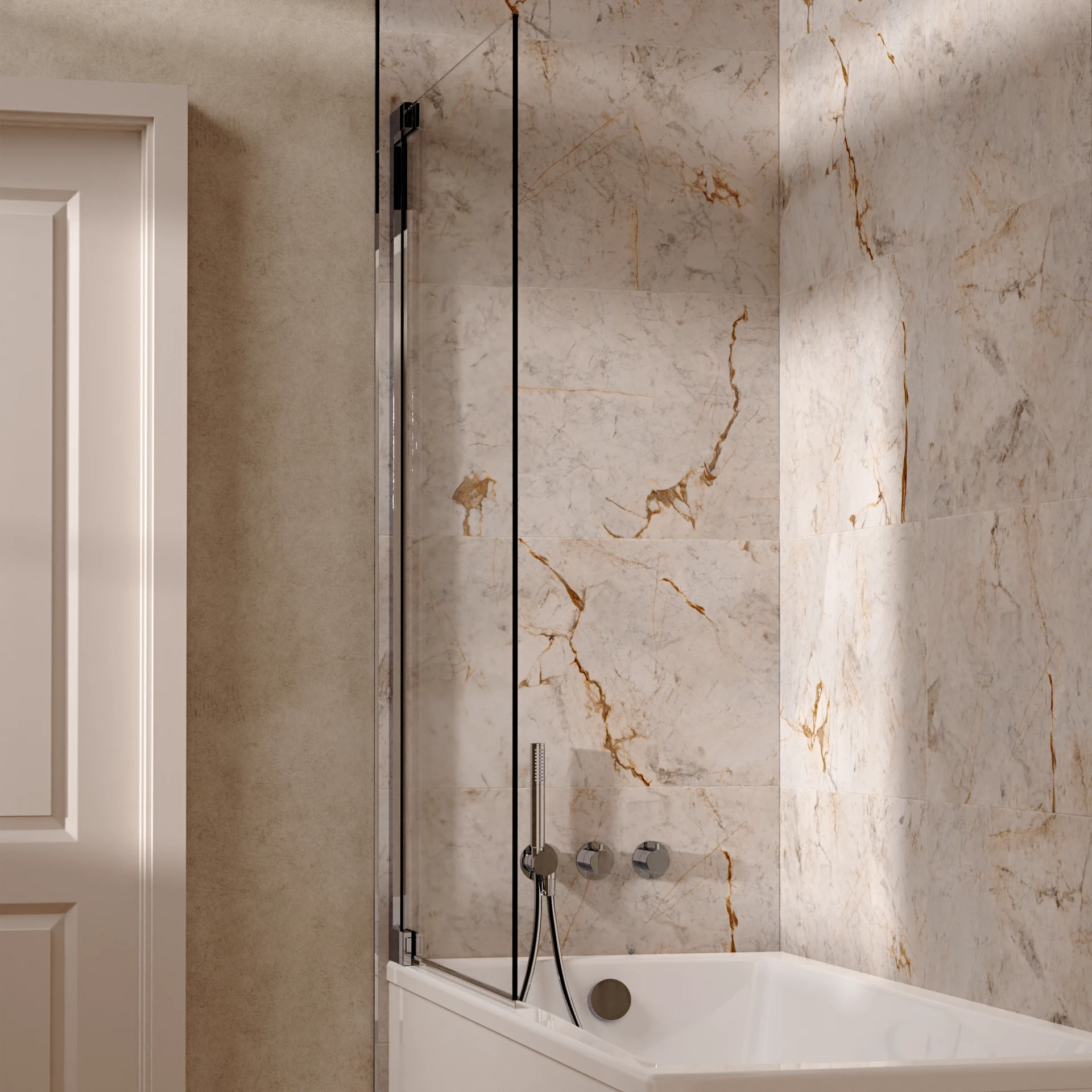 Module Shower Set 5 with Handset & Bath Filler