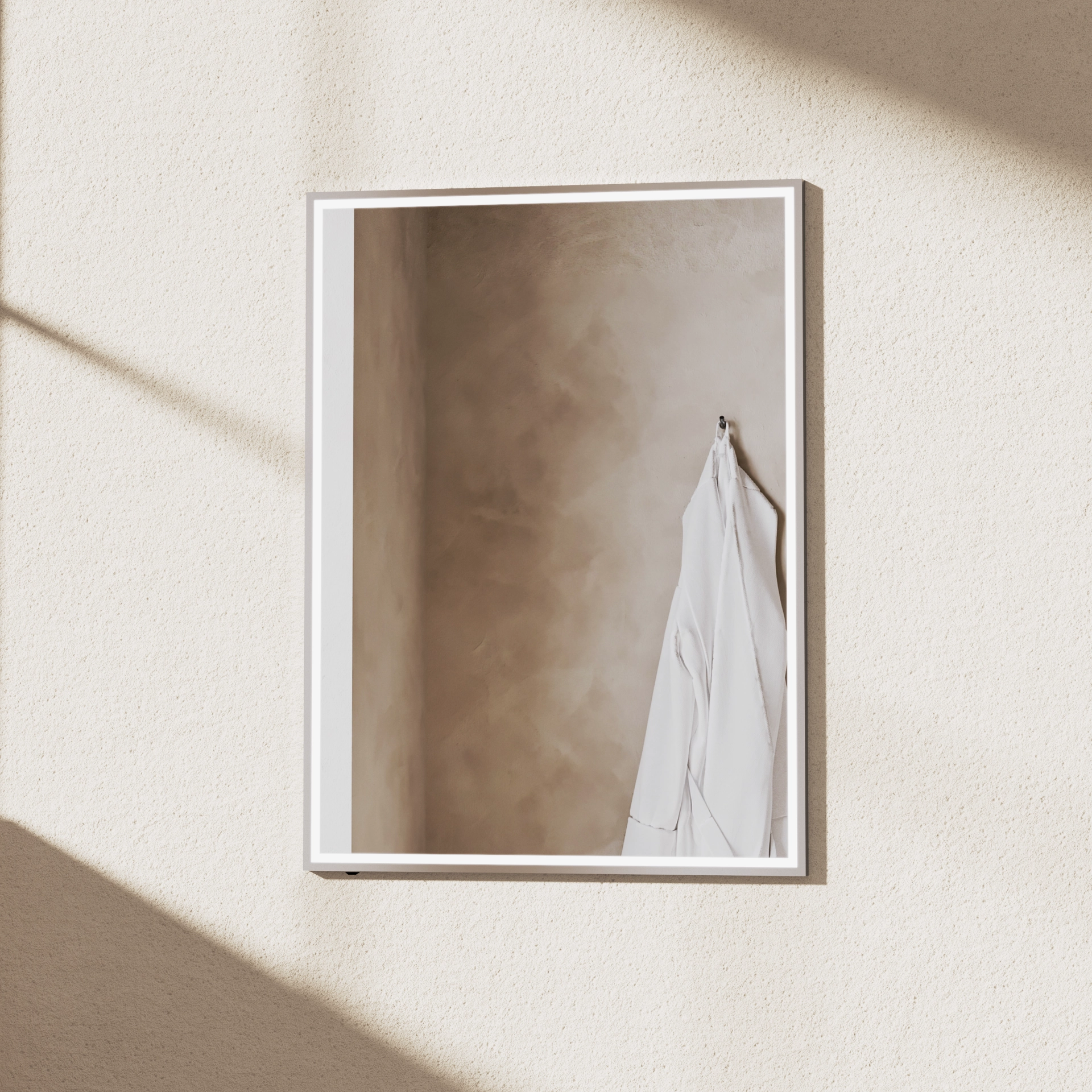 MPRO Mirror 600x800 Brushed Nickel | Crosswater Bathrooms