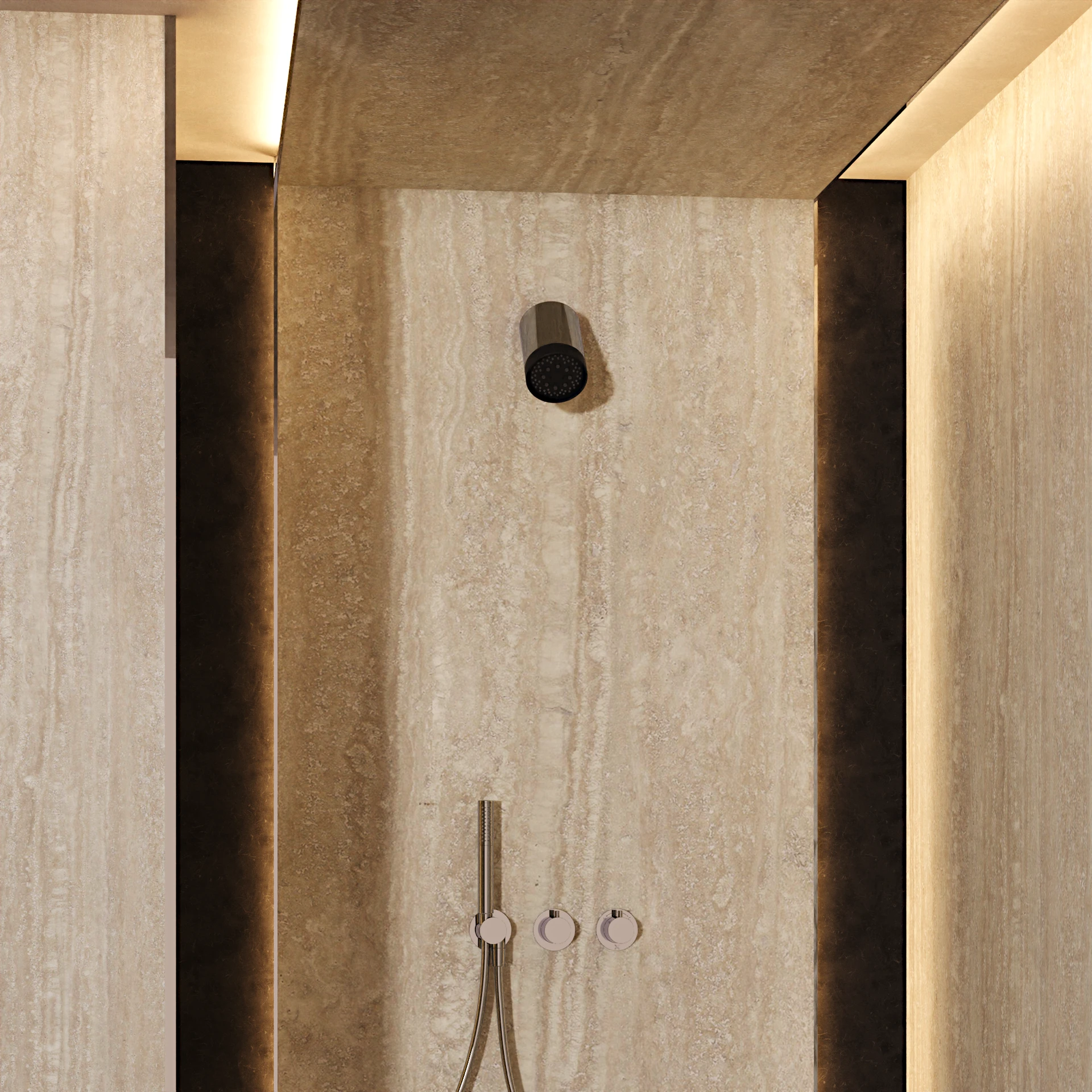 Module Plus Shower Set 3 with Fixed Head & Handset