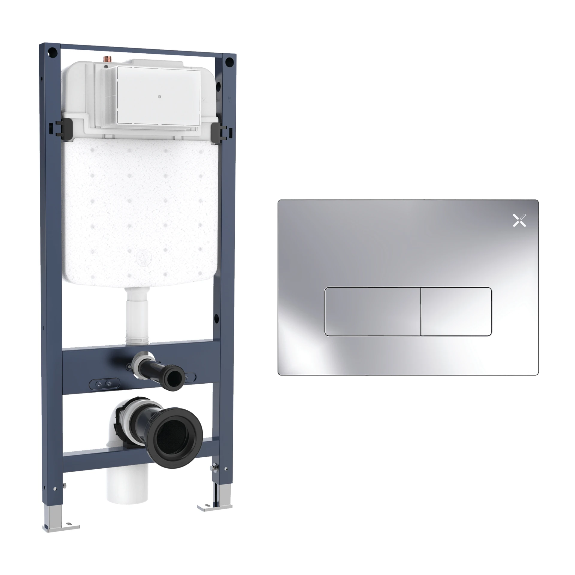 MPRO Slim Concealed Cistern Frame Set 4