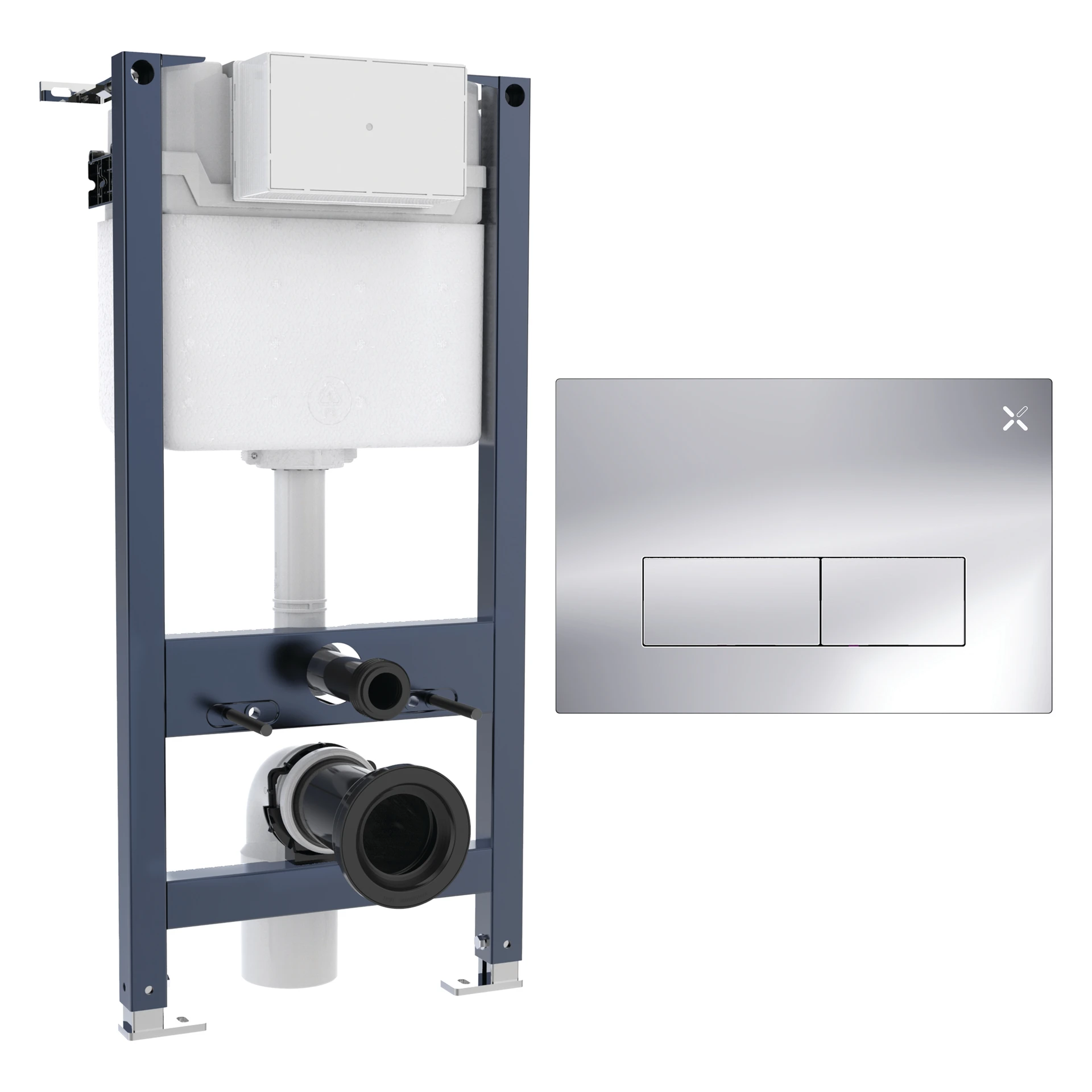 MPRO SS Concealed Cistern Frame Set 2
