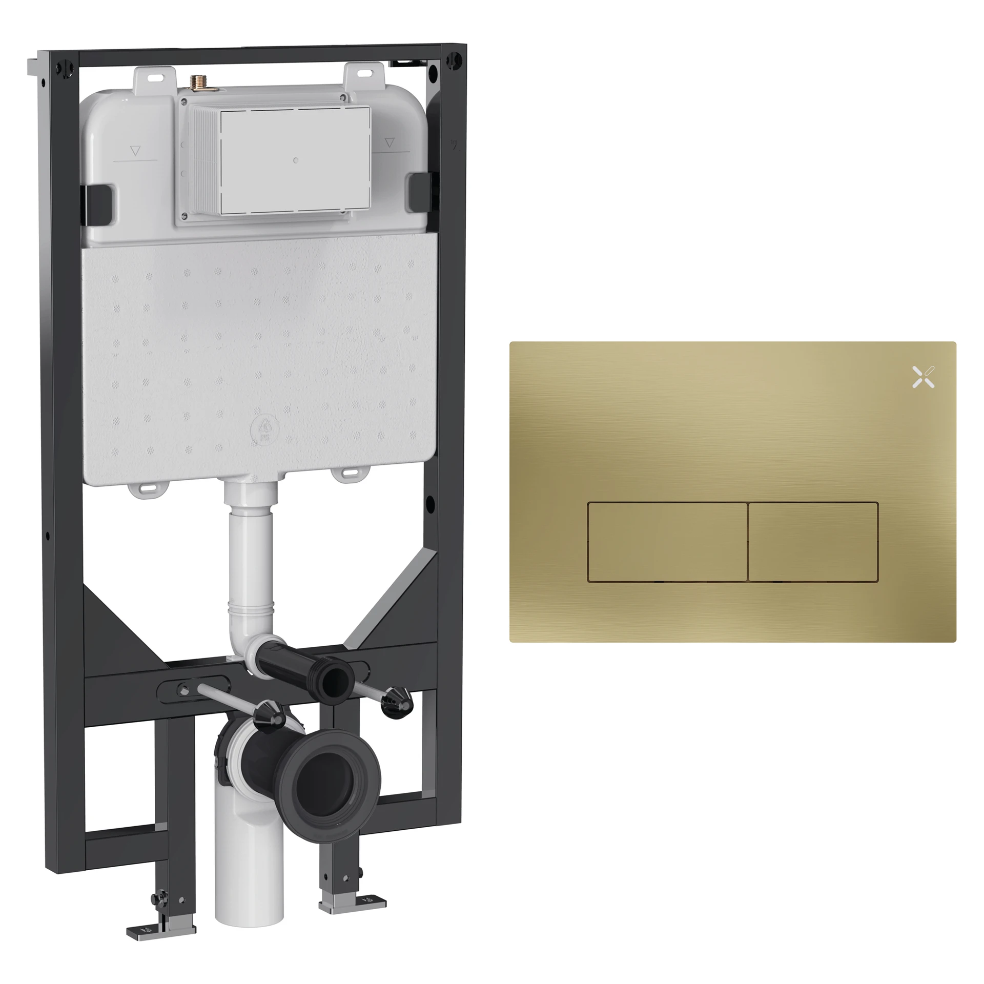 MPRO SS Ultra Slim Concealed Cistern Frame Set 5