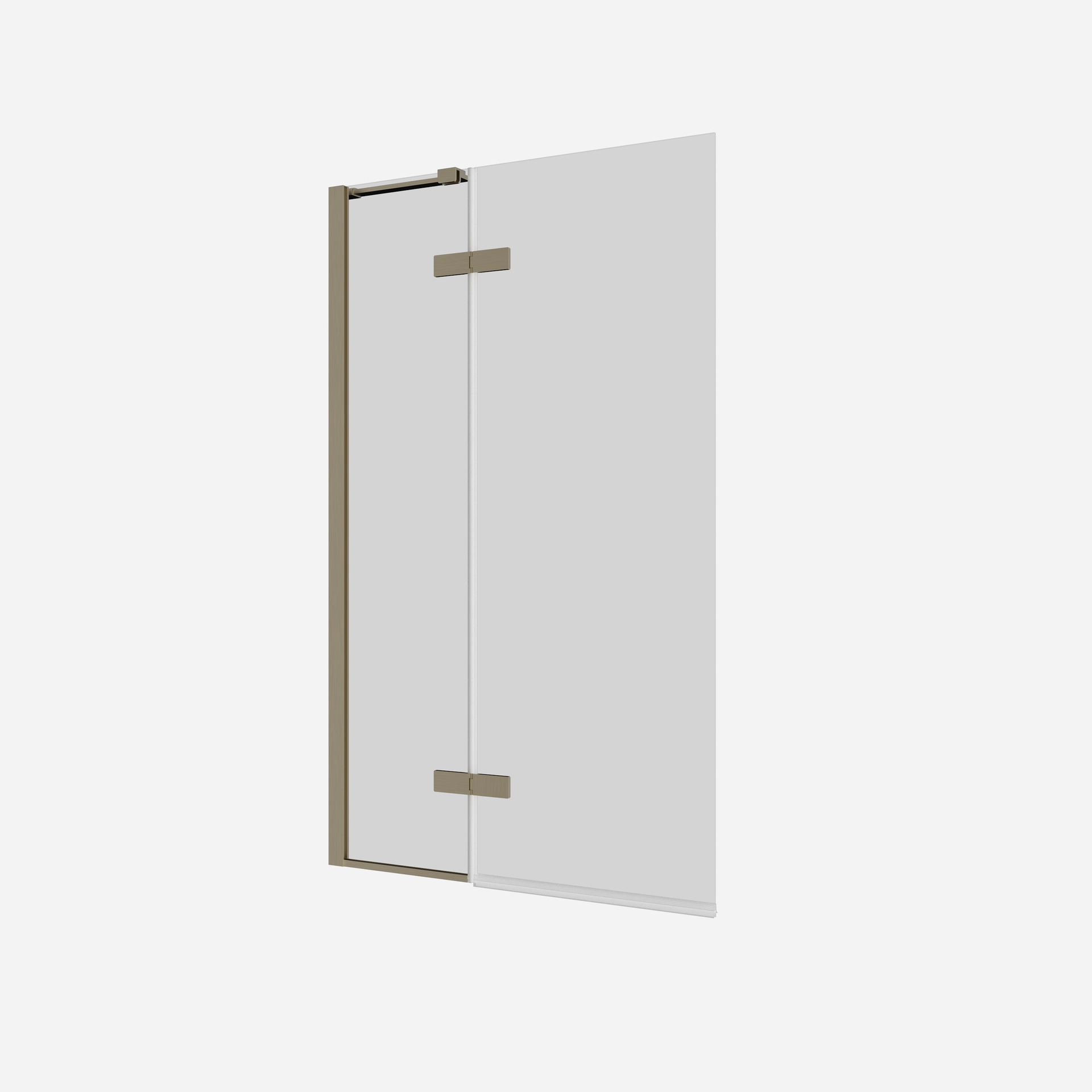 Optix 10 90° Hinged Bath Screen with Inline