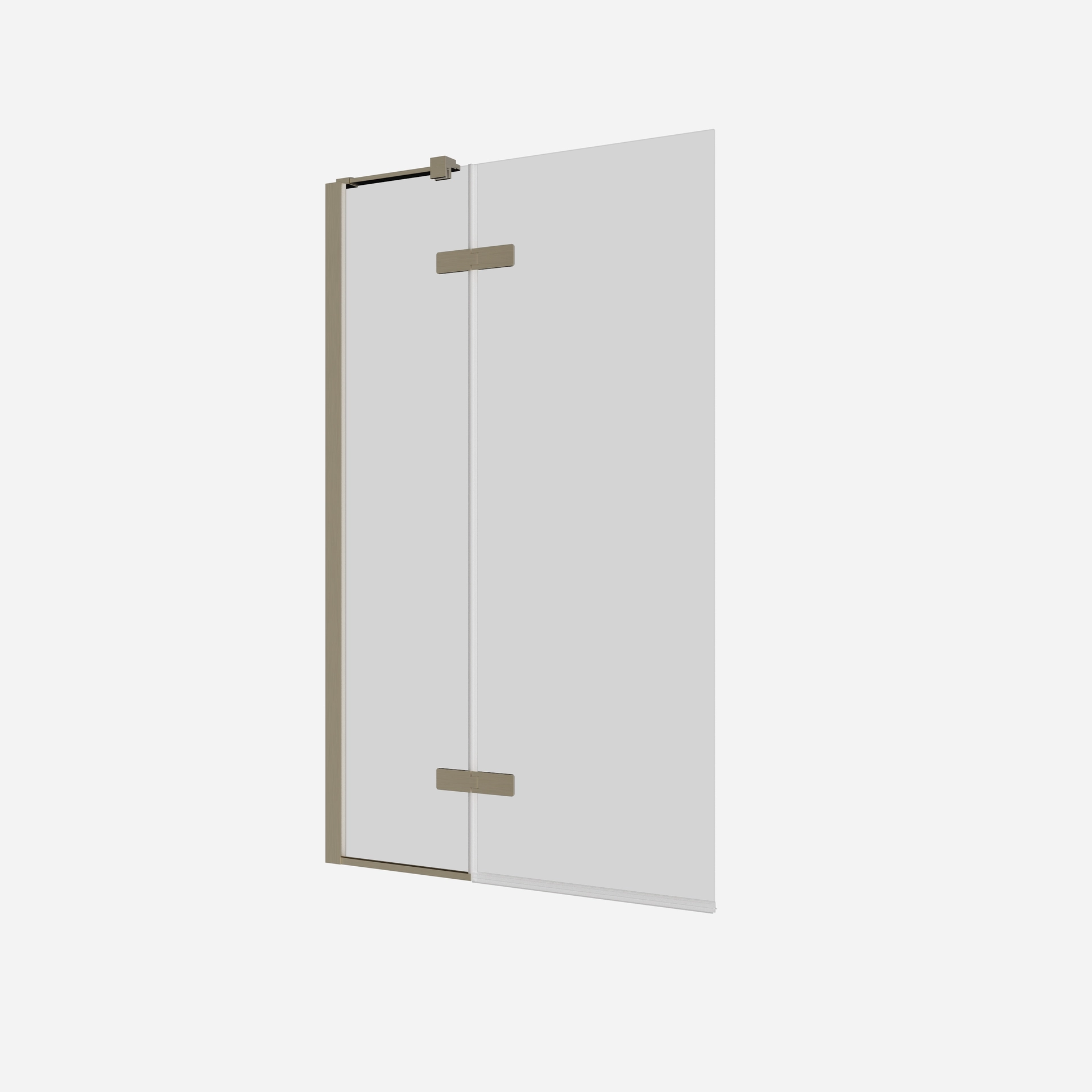 Optix 10 180° Hinged Bath Screen with Inline