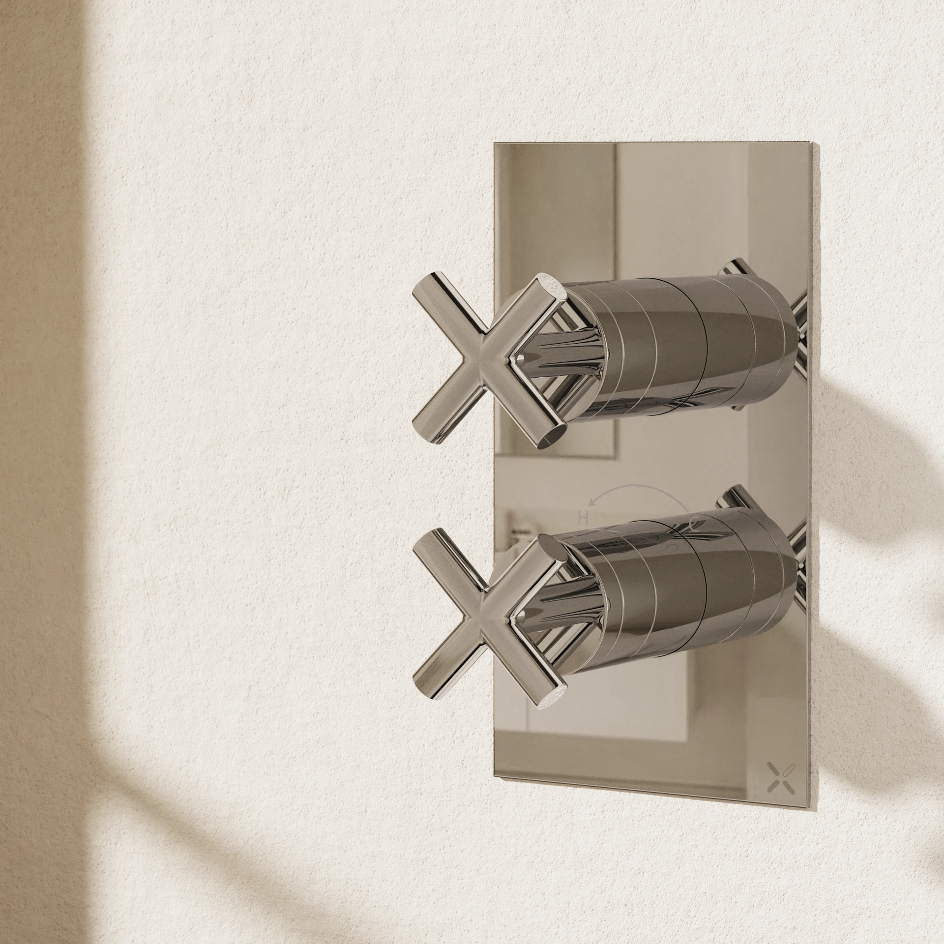 MPRO Crosshead 1 Outlet 2 Handle Shower Valve
