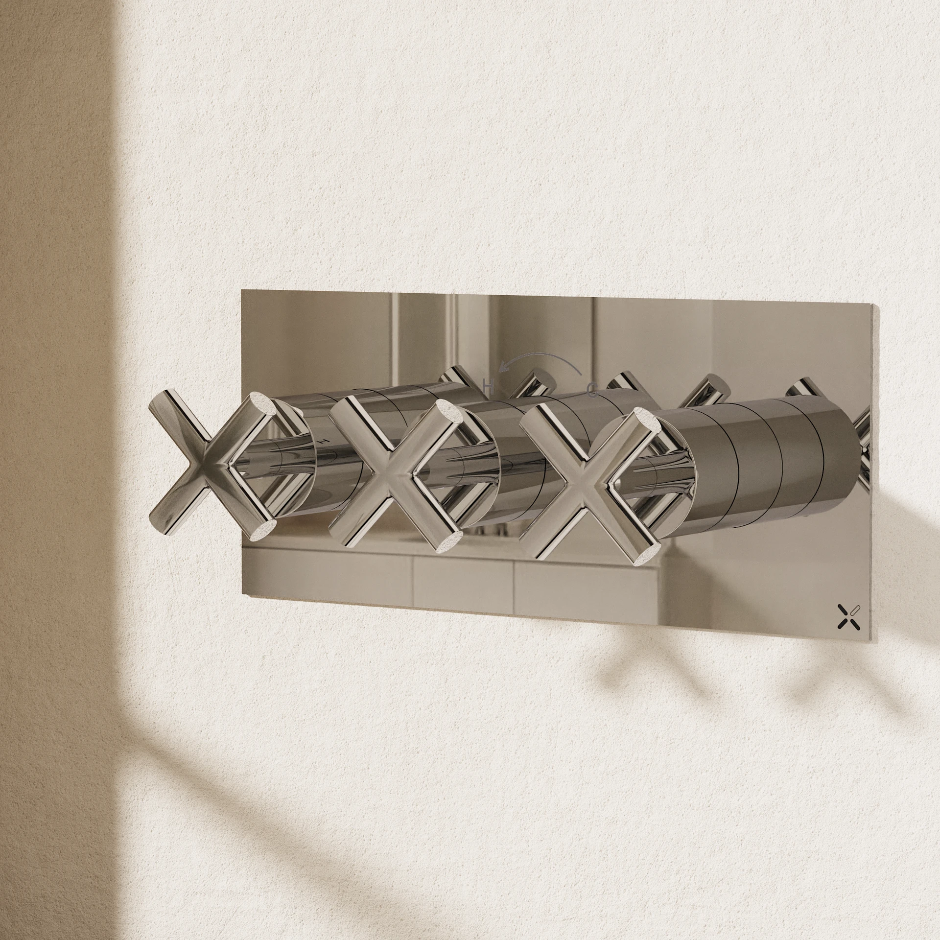 MPRO Crosshead 3 Outlet Thermostatic Shower Valve