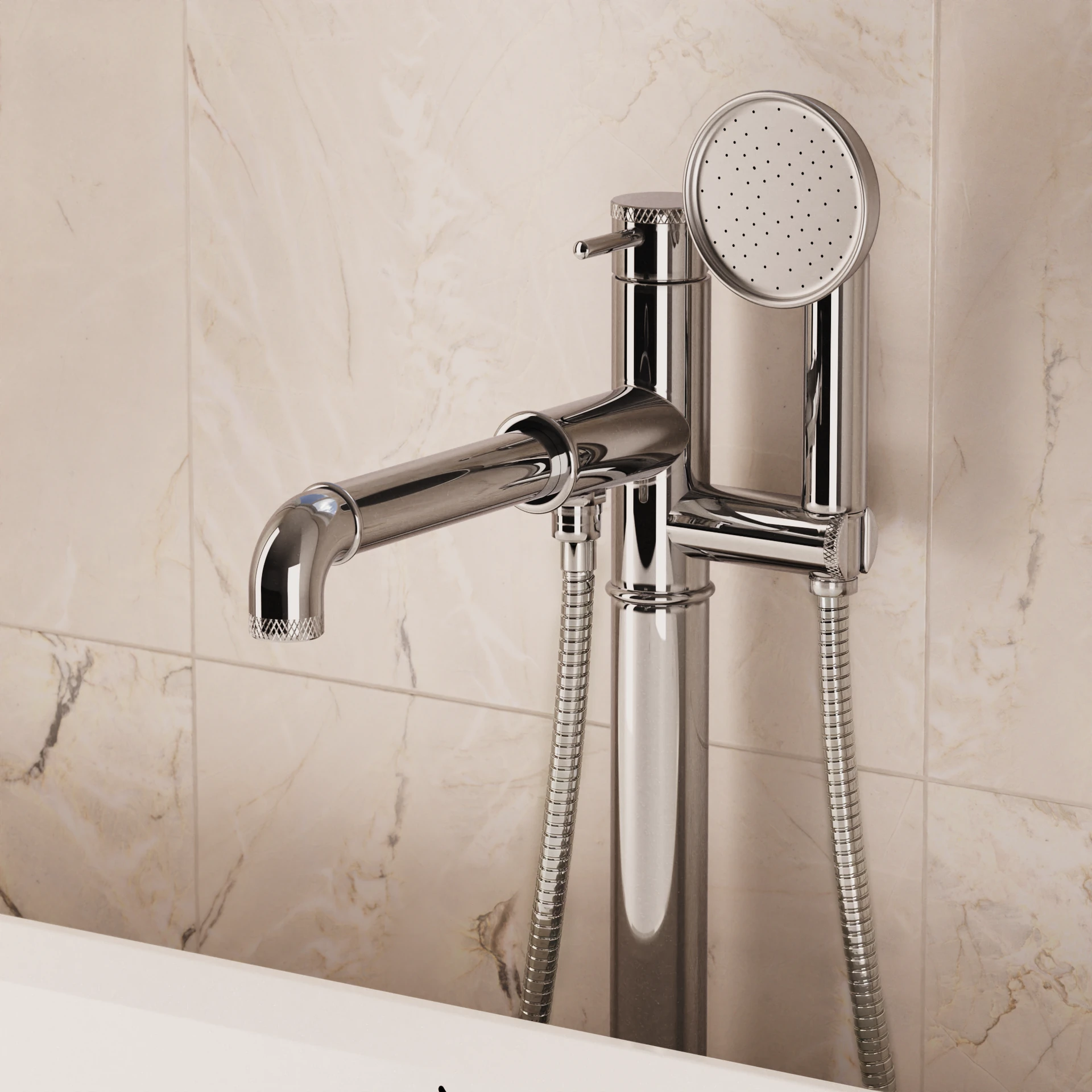 MPRO Industrial Floorstanding Bath Shower Mixer