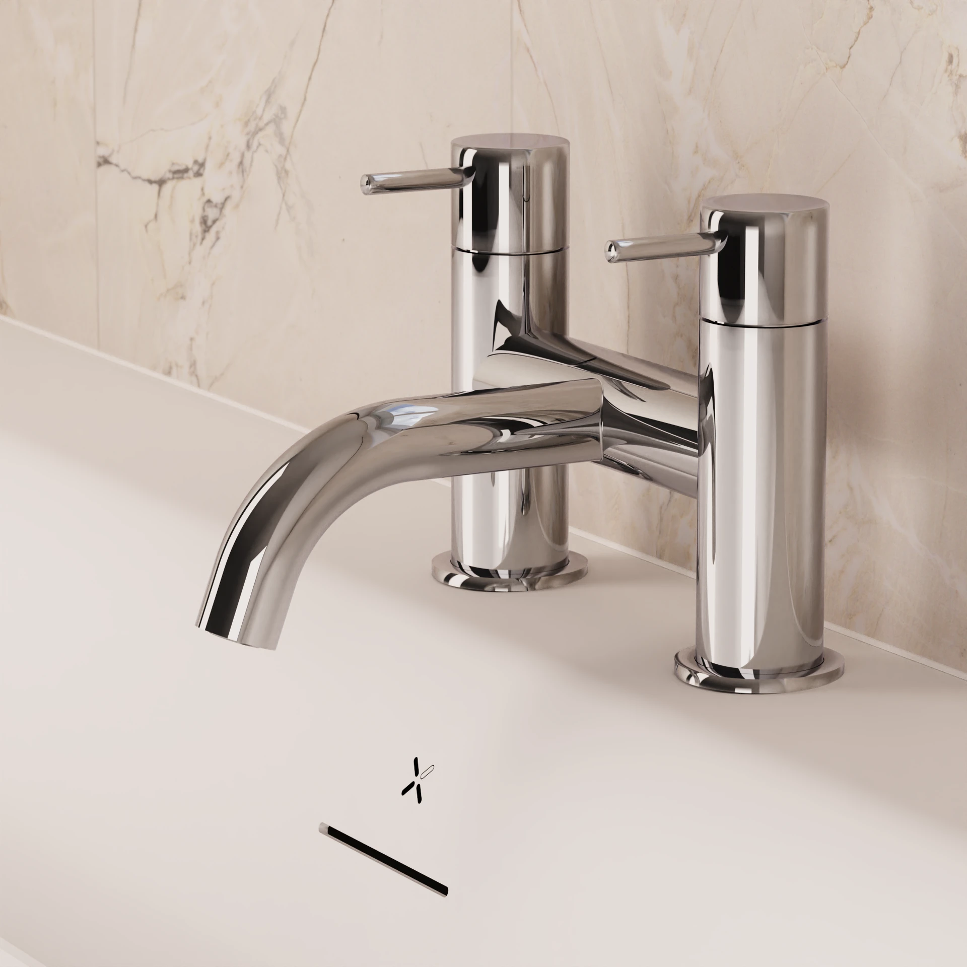 MPRO Bath Filler Chrome