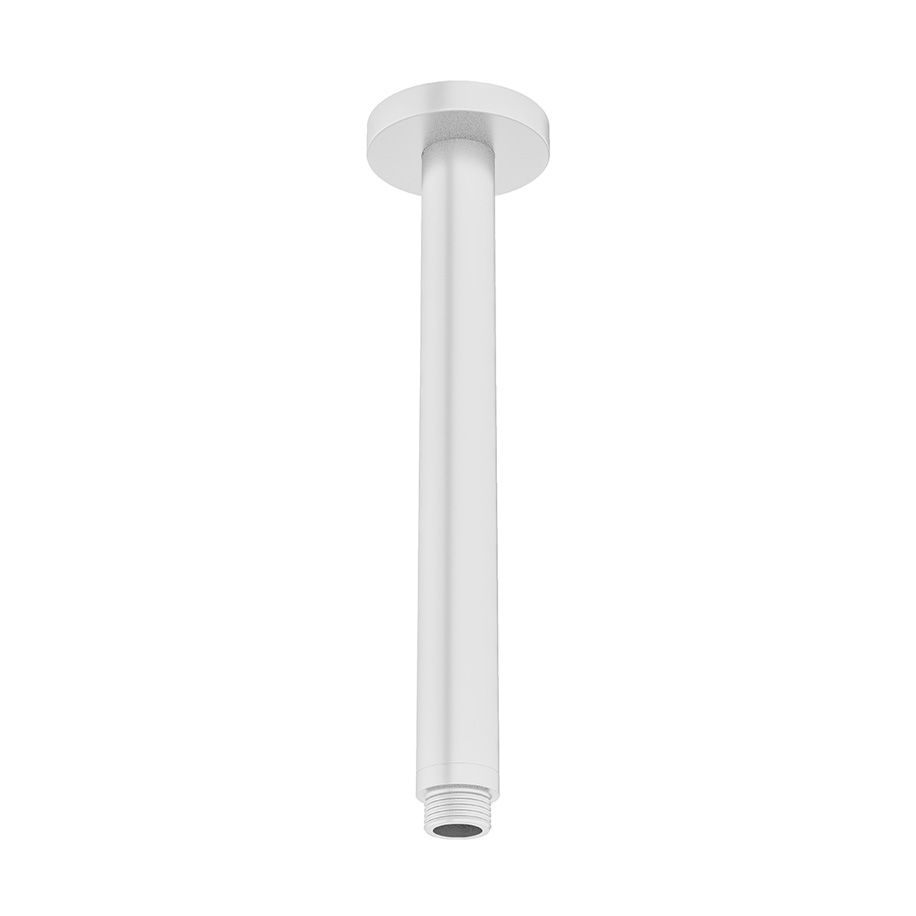 MPRO Ceiling Shower Arm 200mm Matt White