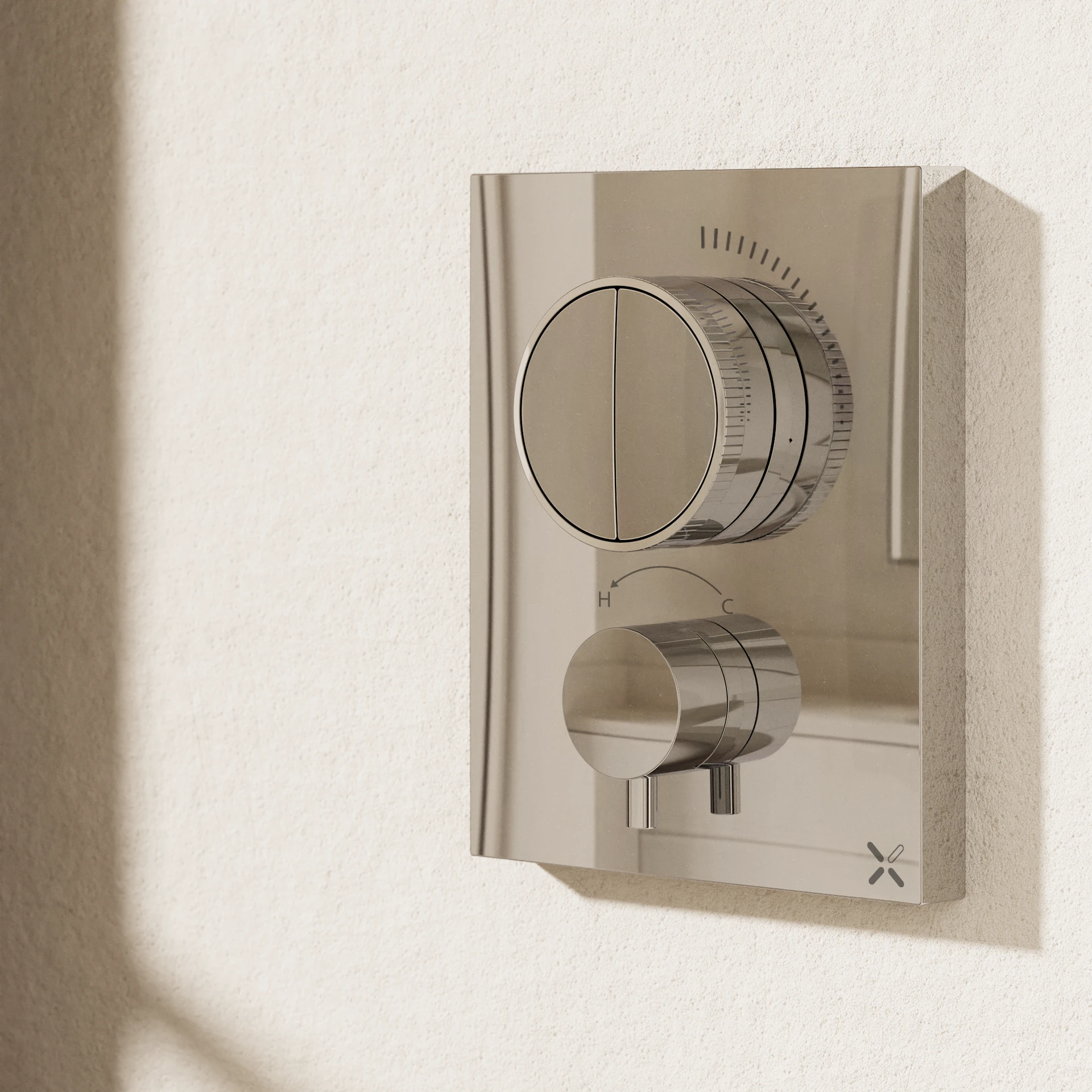 Crossbox MPRO Push Shower Valve