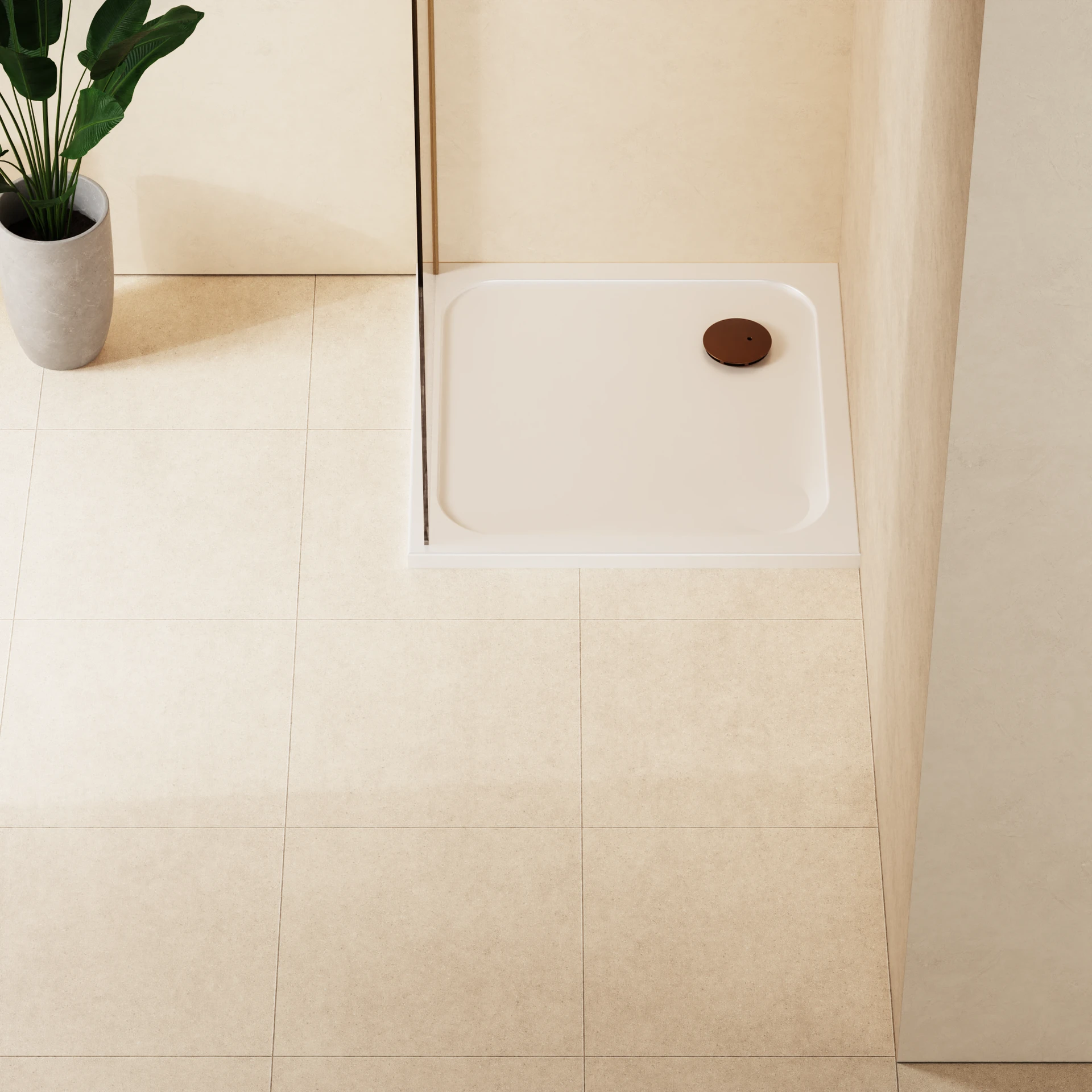 Square Shower Tray 45mm