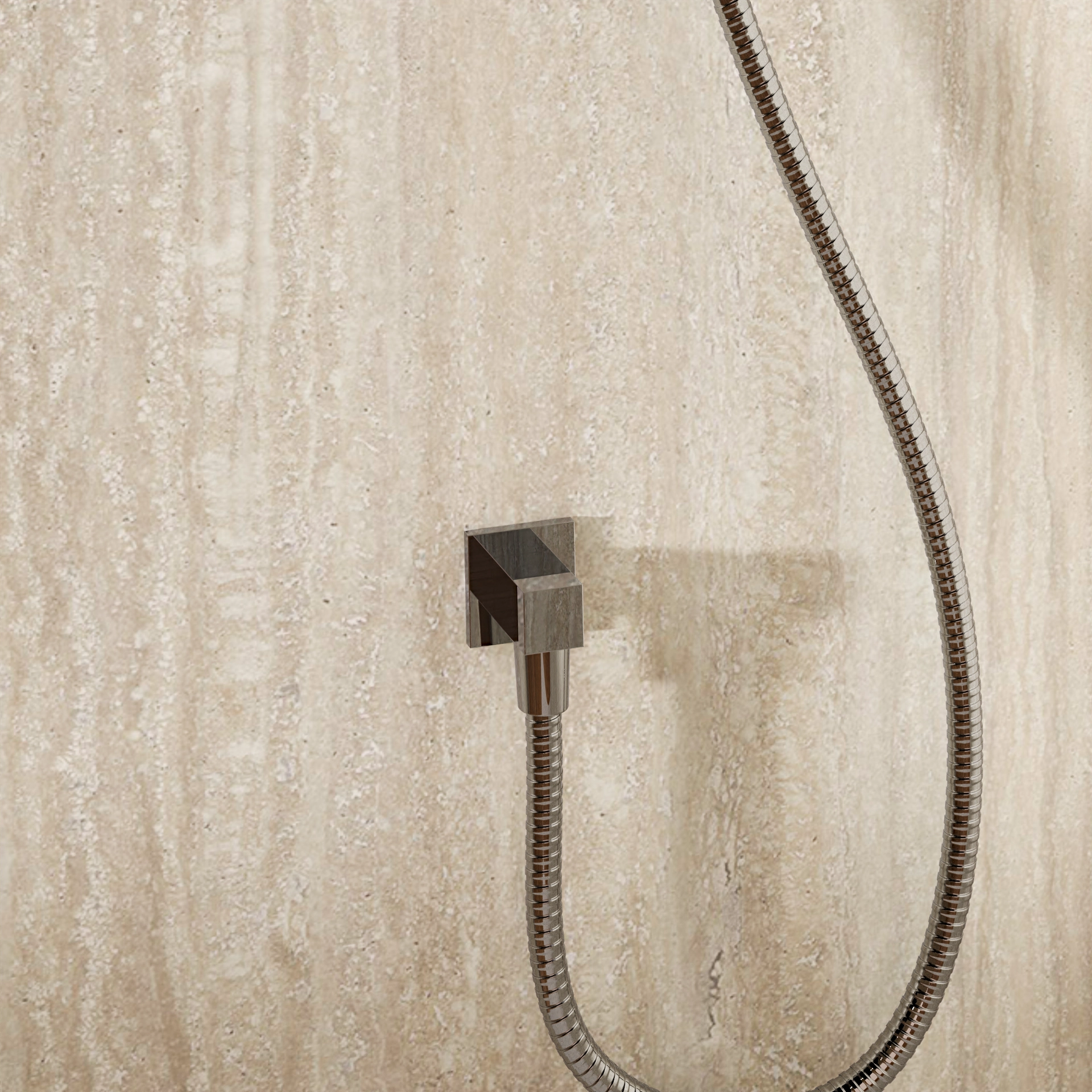 Wall Outlet Square Chrome