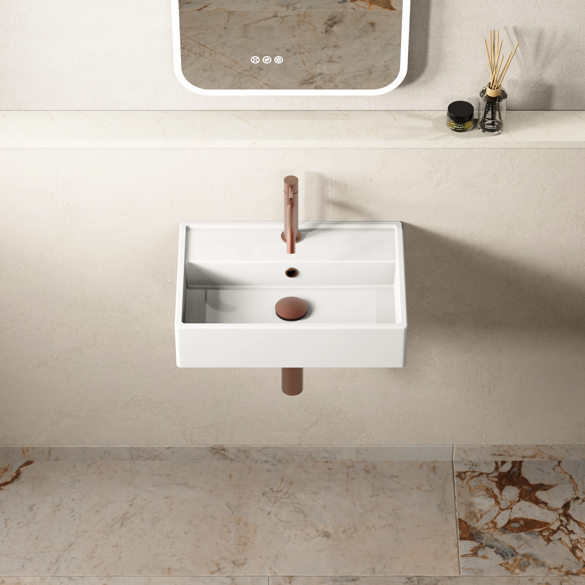 Turin Wall Mounted Basin
