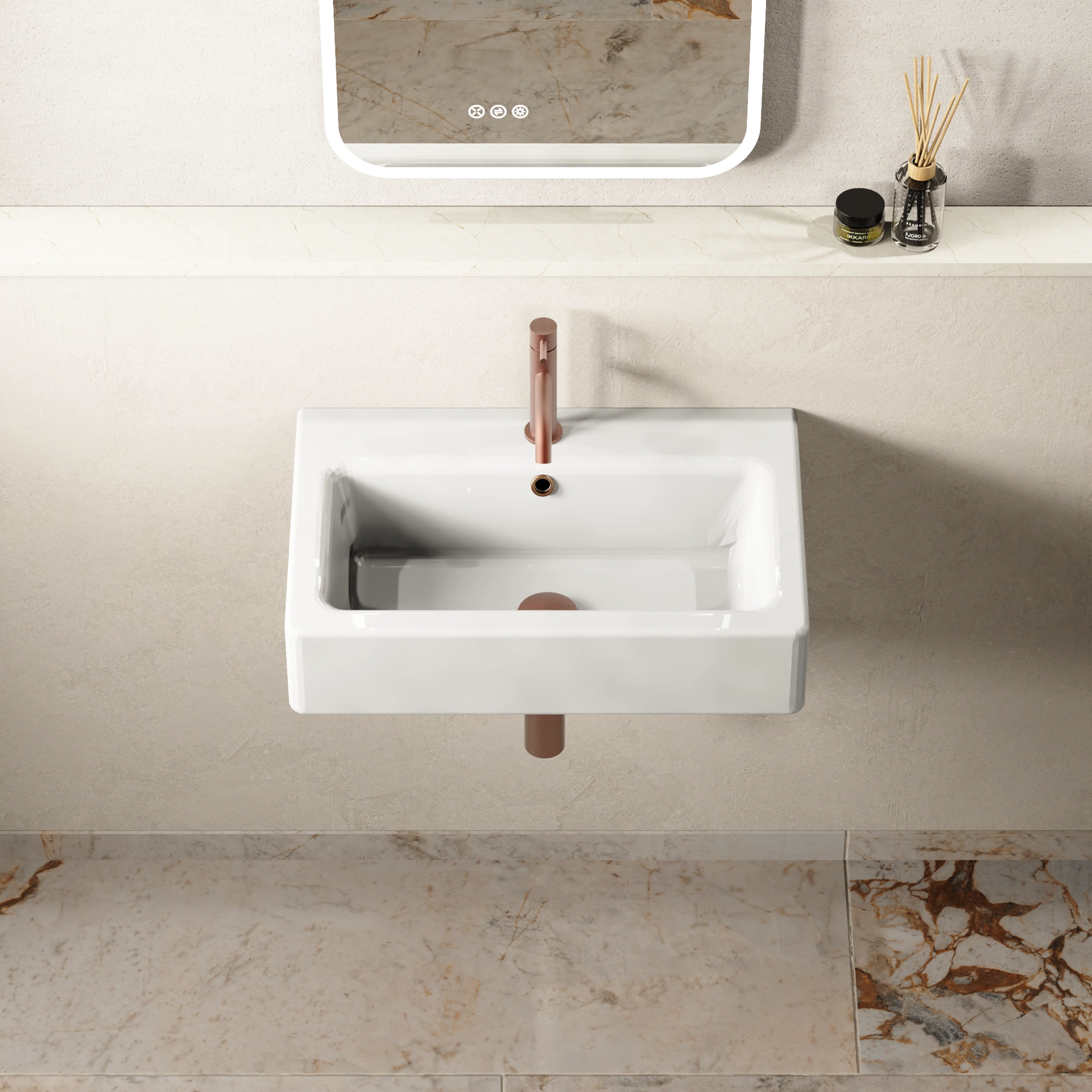Air Wall Mounted Basin