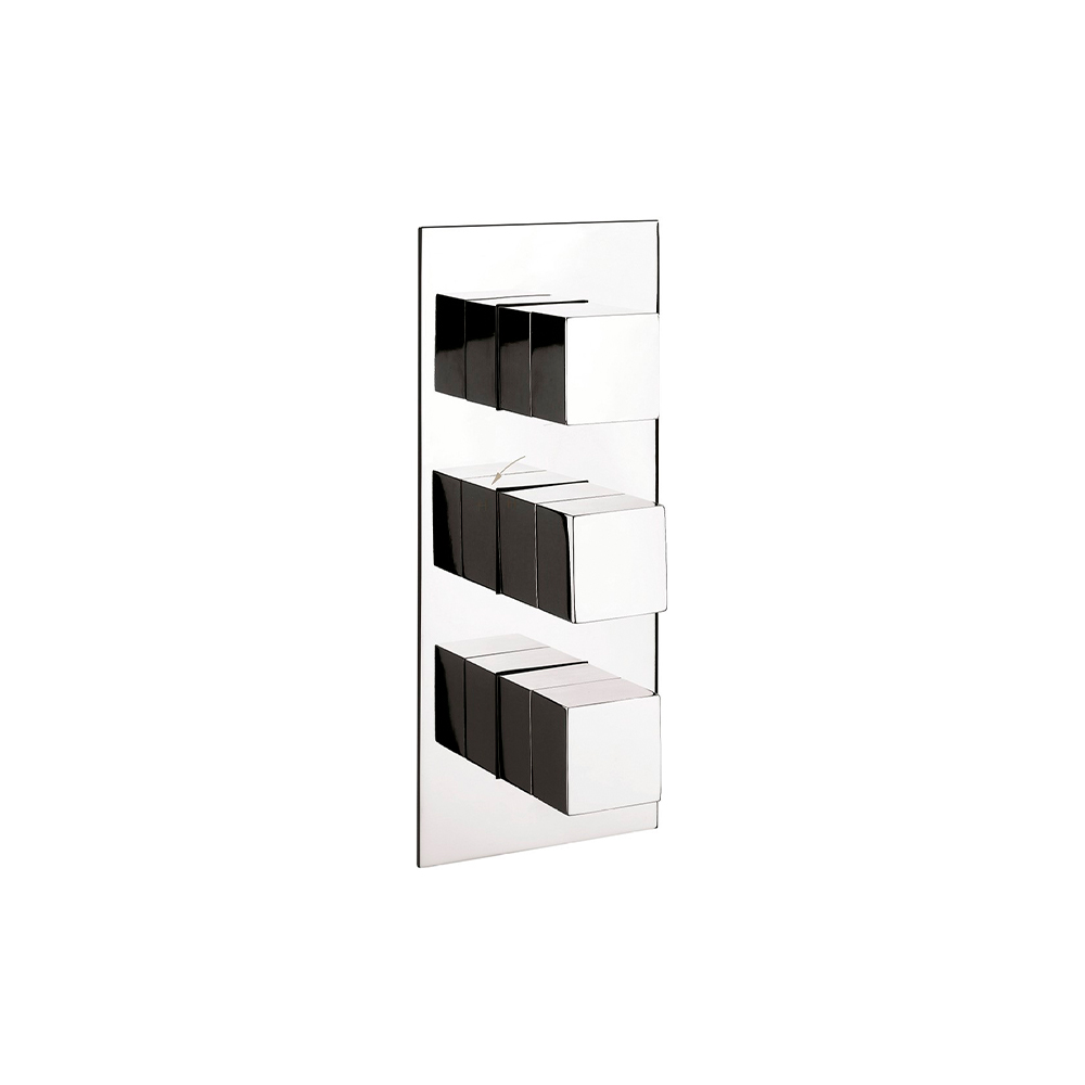 Water Square 3 Outlet Shower Valve