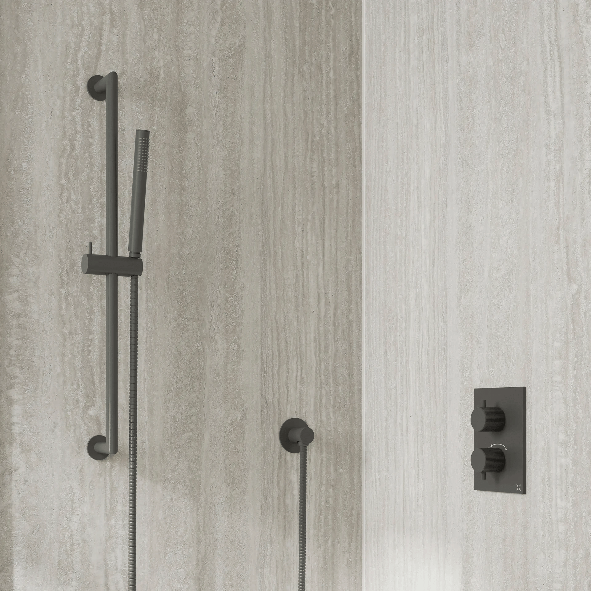 3ONE6 Shower Kit in Slate