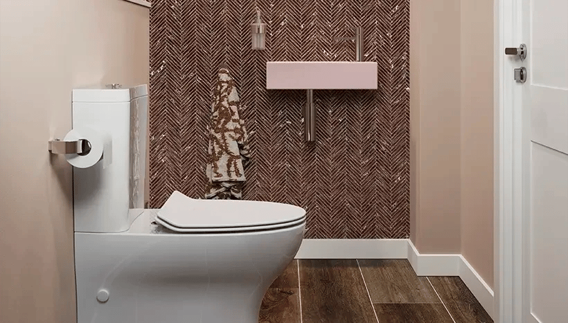 Warm Neutrals Cloakroom
