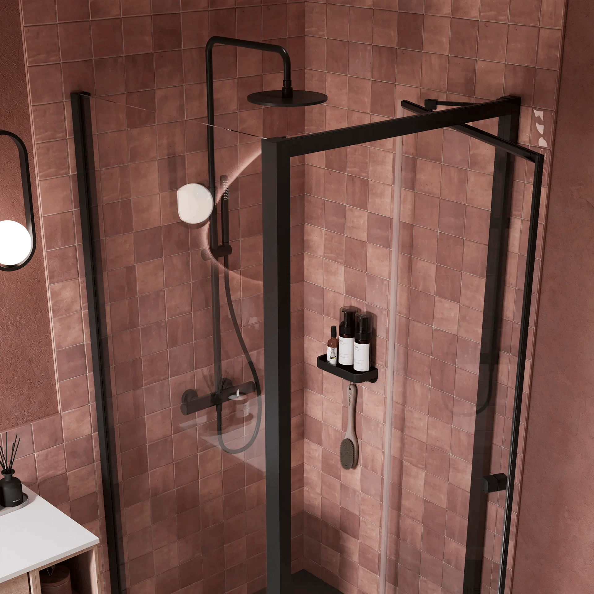 Clear 6 Infold in Matt Black