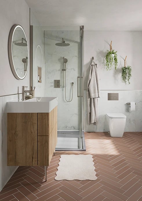 Brushed Nickel Ensuite