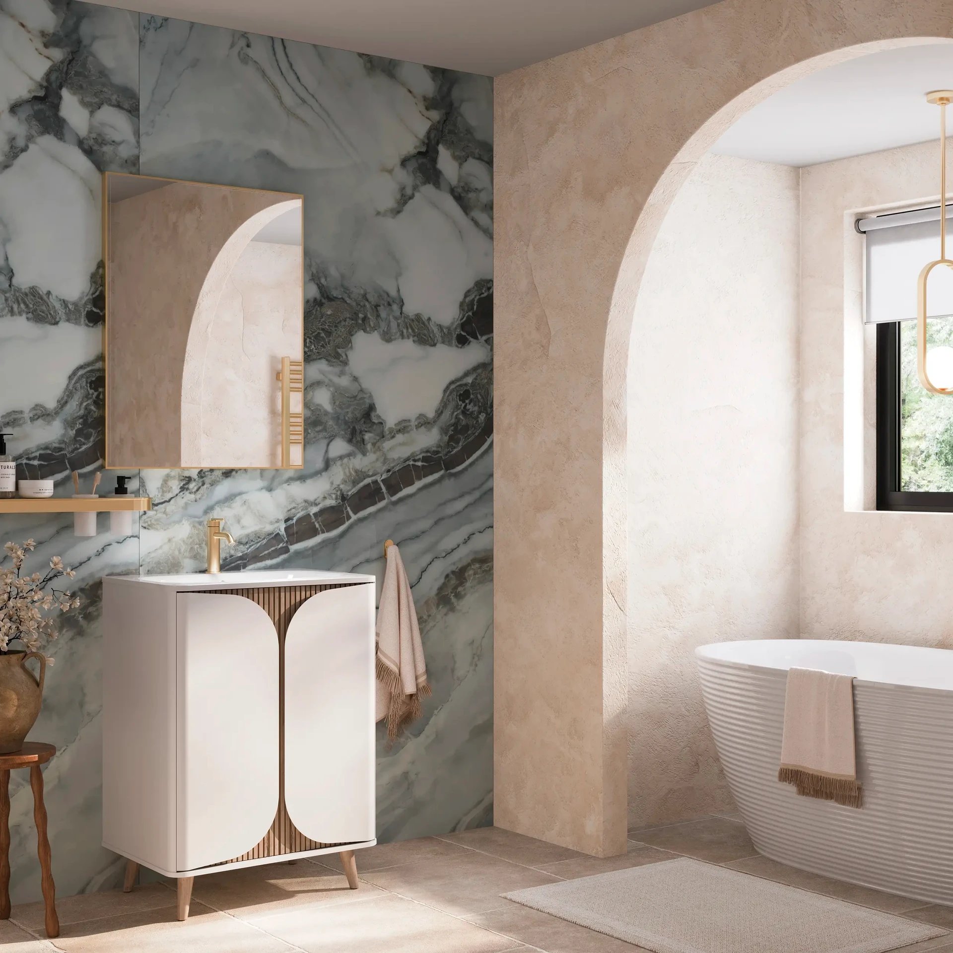 Arched Bathroom Design