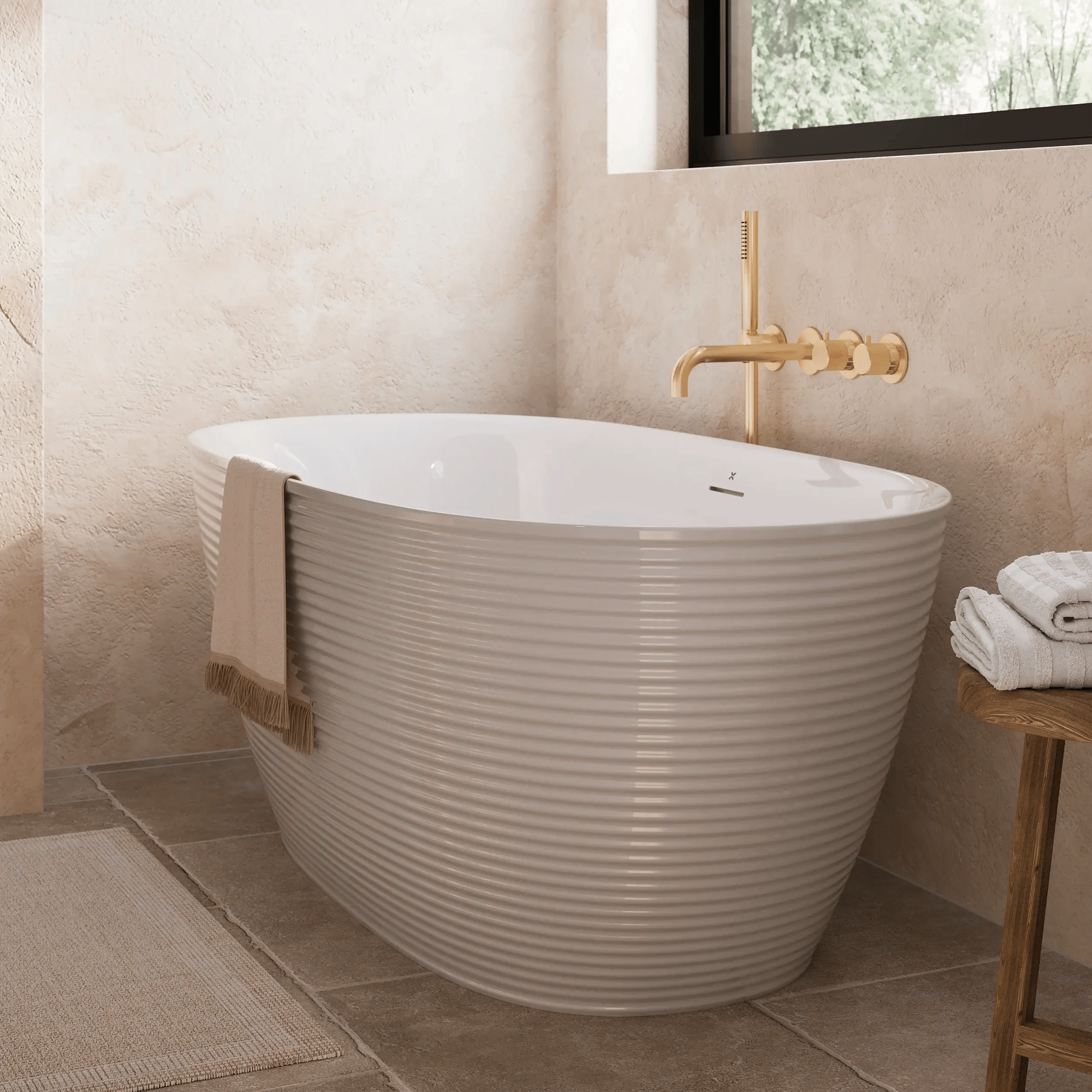 Auriga Fluted Freestanding Bath